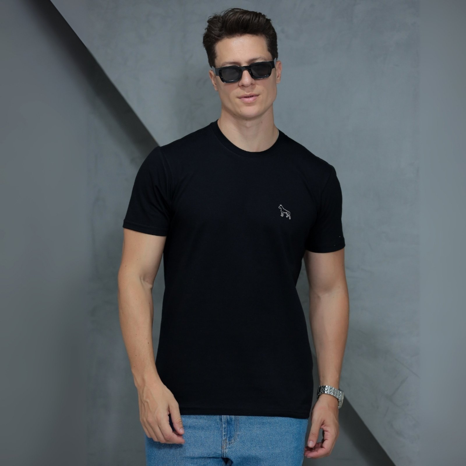 Vista 2 Camiseta Basica Masculino Revanche Foggia Estilo rosê Revanche rosê