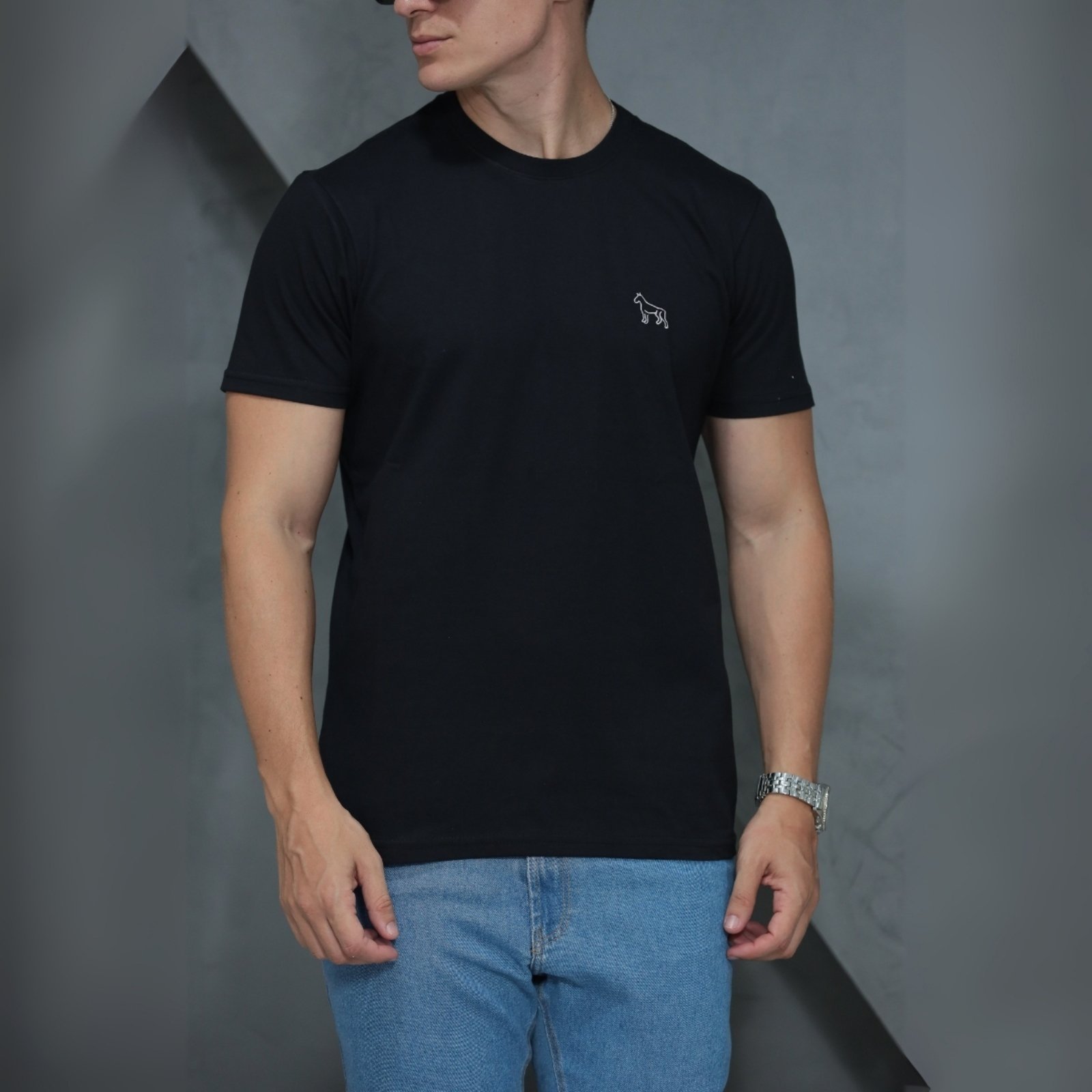 Vista 3 Camiseta Basica Masculino Revanche Foggia Estilo rosê Revanche rosê