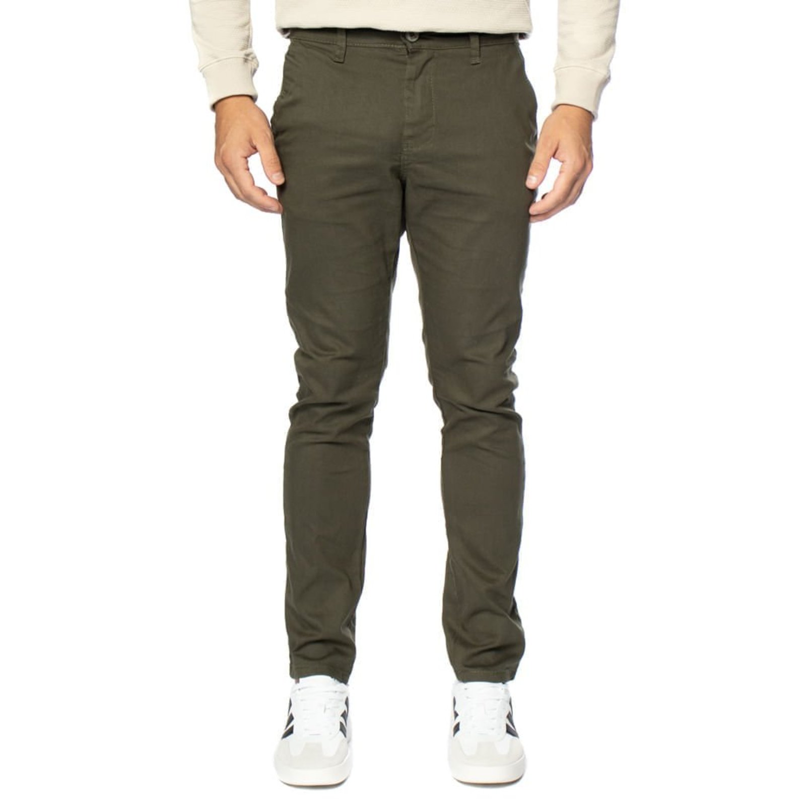 Calça Masculina Dixie Sarja Slim Verde Militar