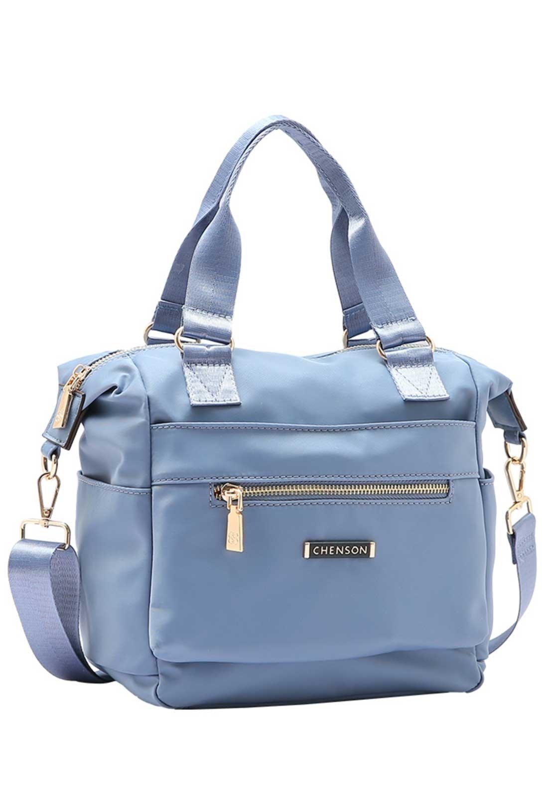 Bolsa Feminina Chenson Original Twill Nylon Mão Azul 3784945