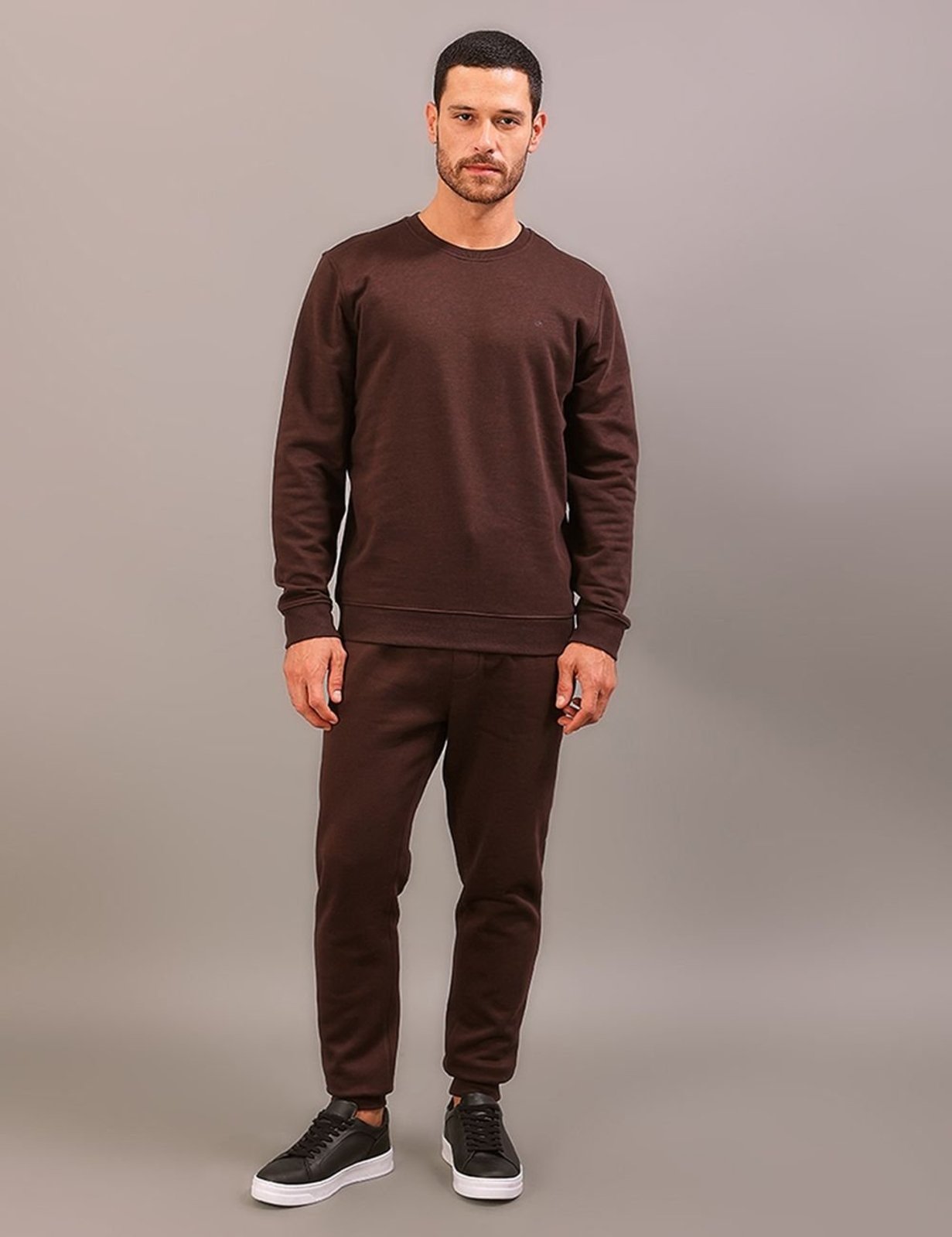 Calça de Moletom Cks Masculino Calvin Klein Bordado - Cafe Calvin Klein Jeans