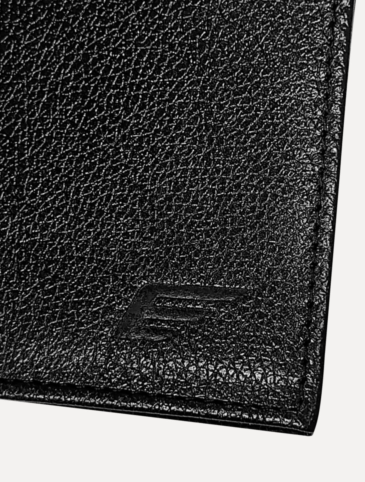 Vista 3 Carteira Ellus Masculina Porta-Cartão Couro Denver Preta preto Ellus preto