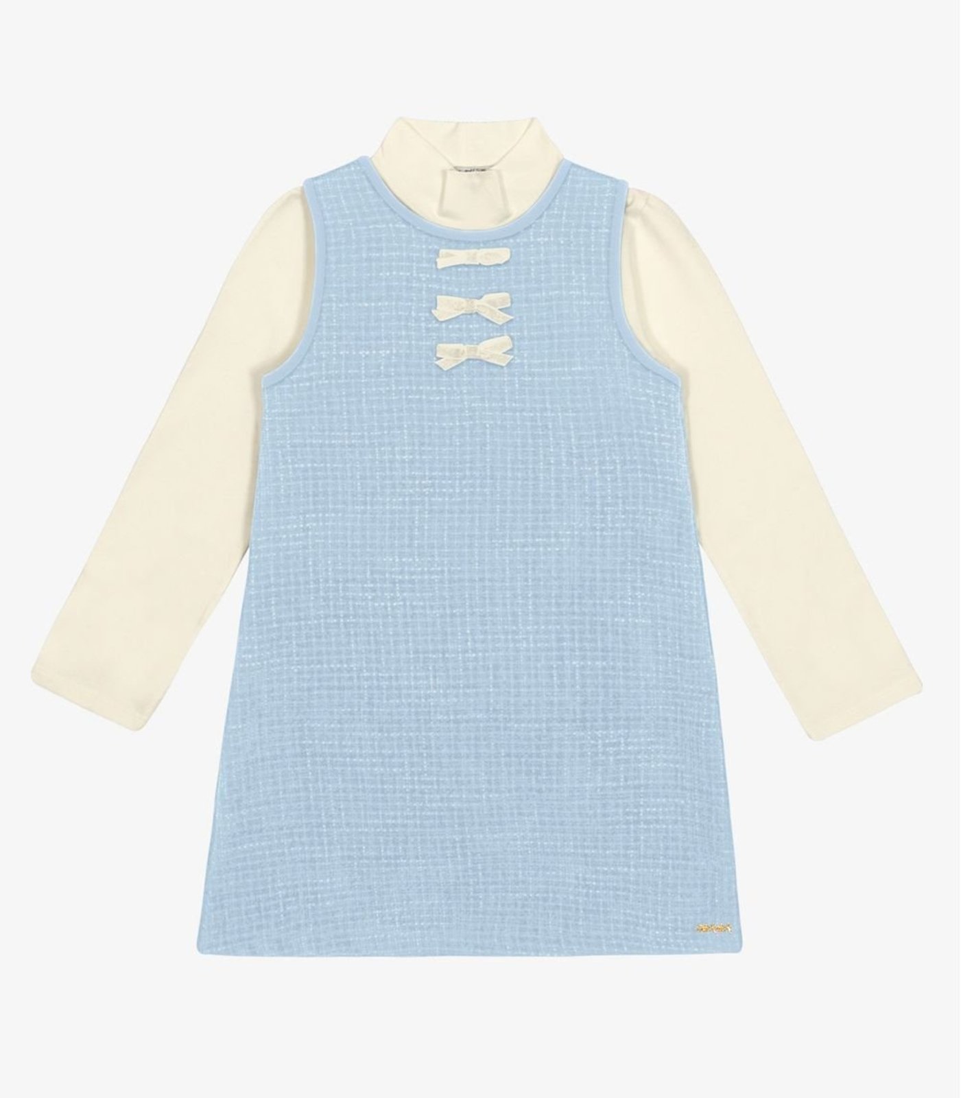 Infantil - Conjunto Vestido com Blusa Trick Nick Azul