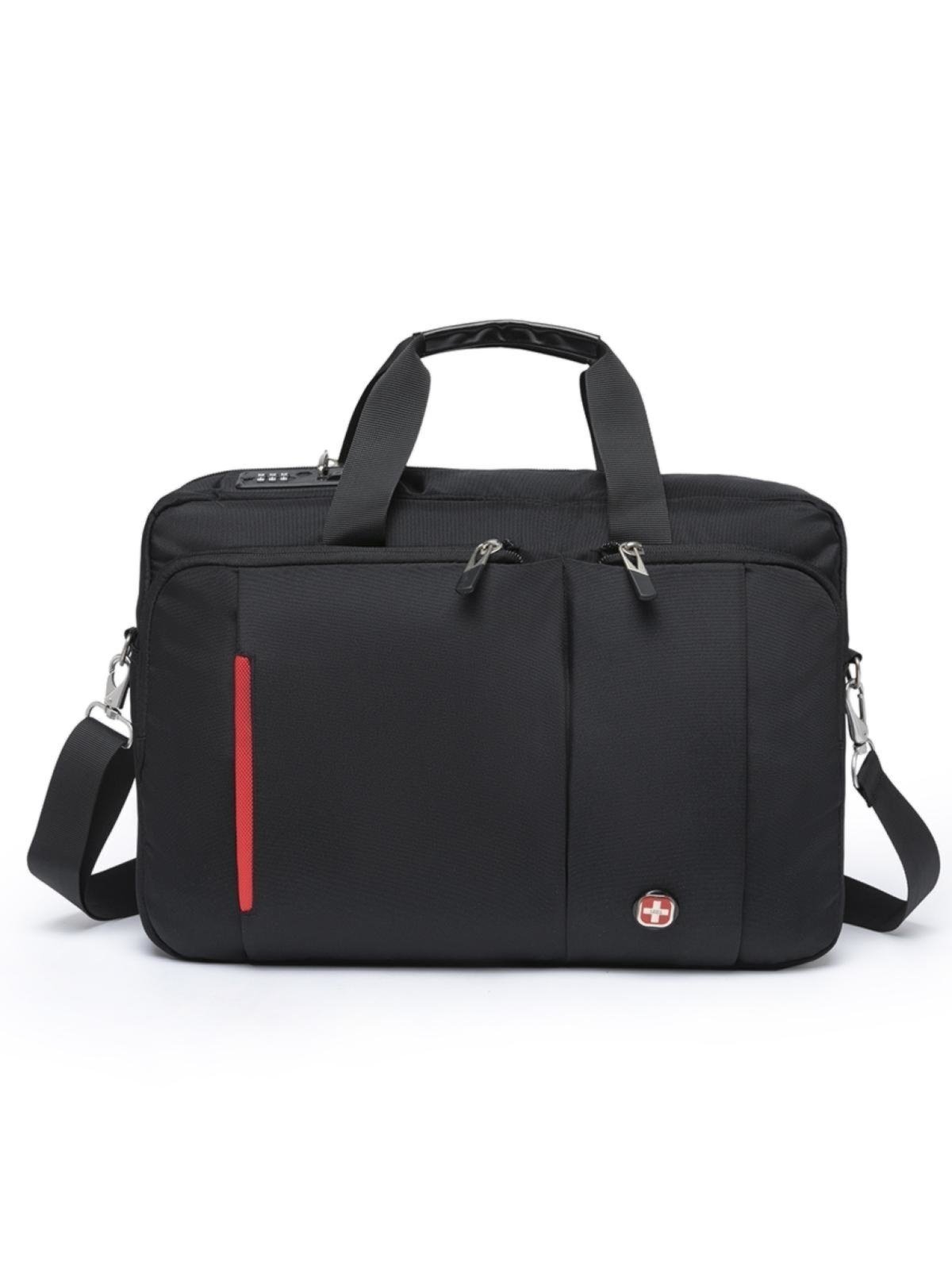 Pasta Executiva Notebook Masculina Crossgear Antifurto Cadeado PRETA
