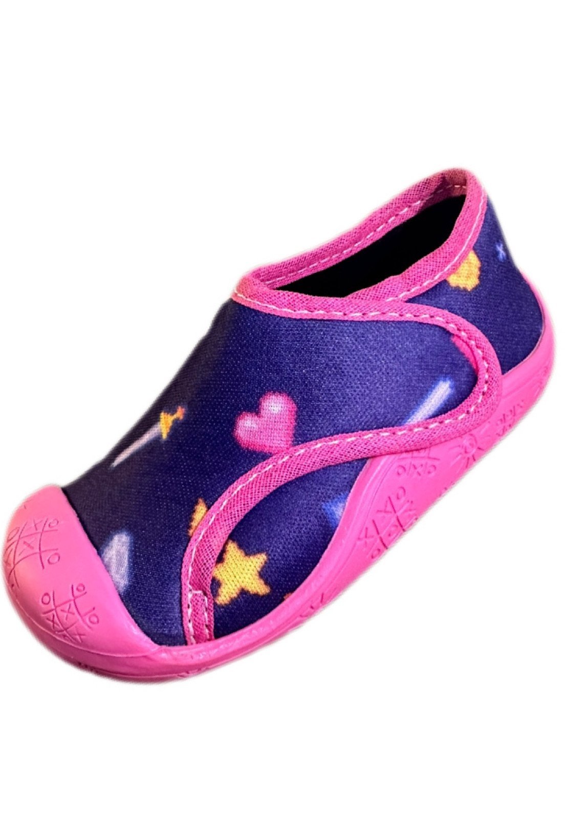 Infantil – Tênis meia Solzim calce fácil Roxo coração