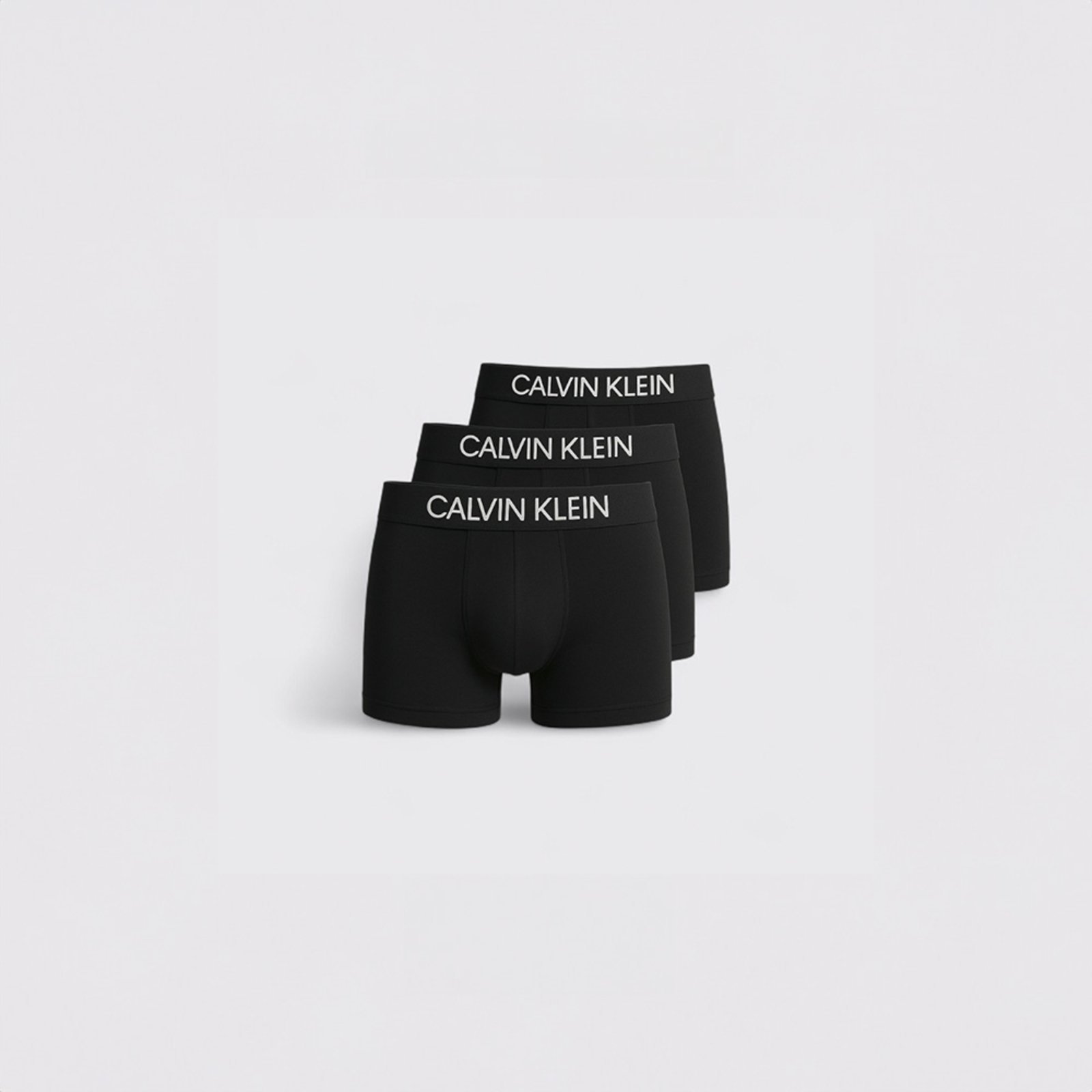 Pack 3 Cuecas Calvin Klein Trunk Recycled Intense Power Preto