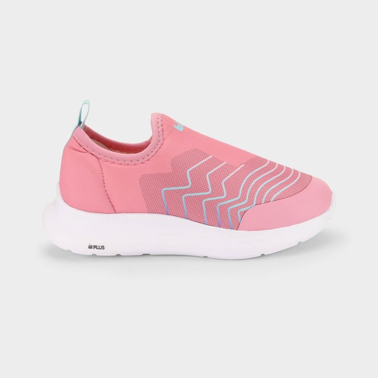 Vista 2 Infantil - Tênis Bibi Action com Azul 1167534 25 Calçados Bibi rosa Calçados Bibi rosa