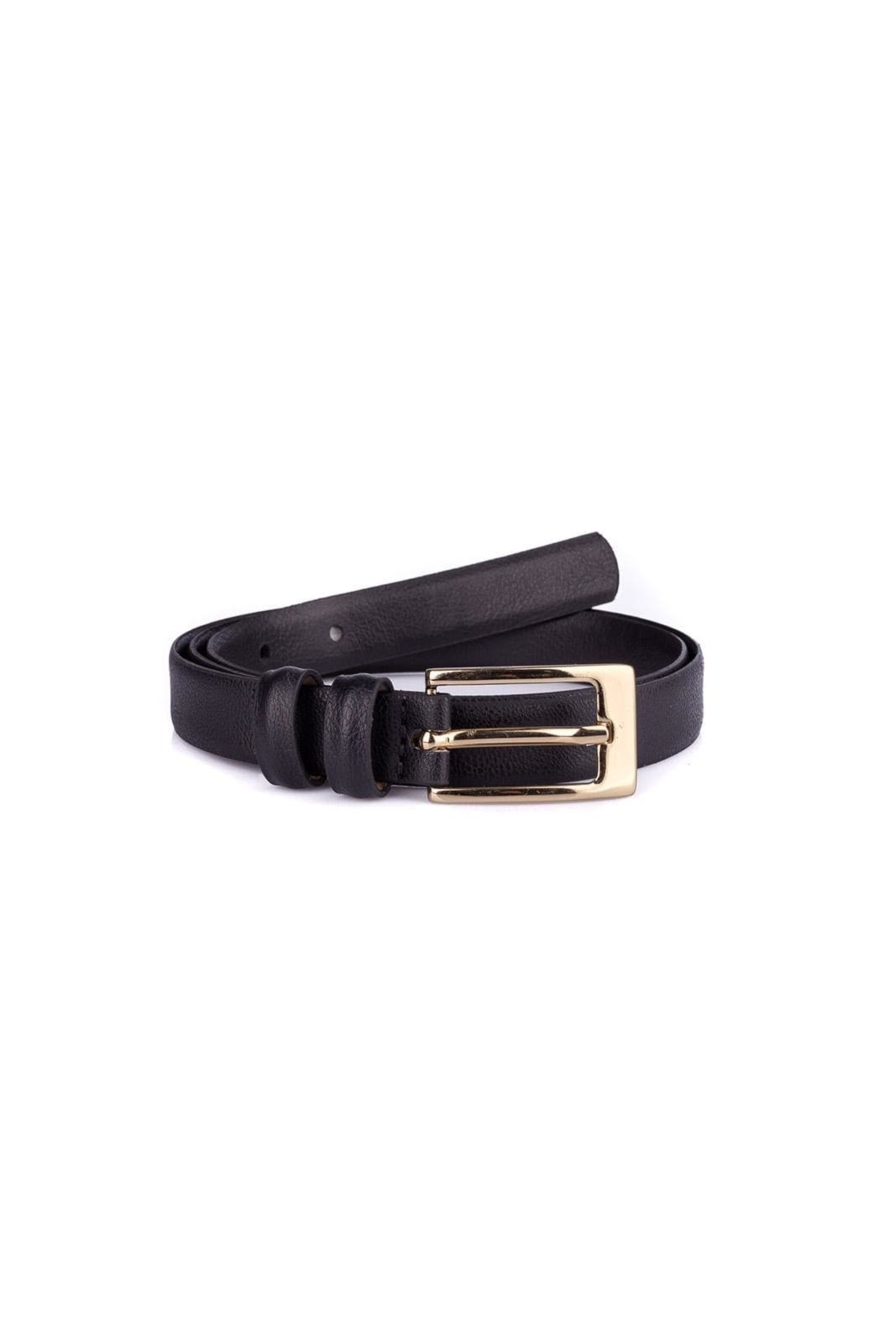Cinto Feminino De Couro Ellen Preto
