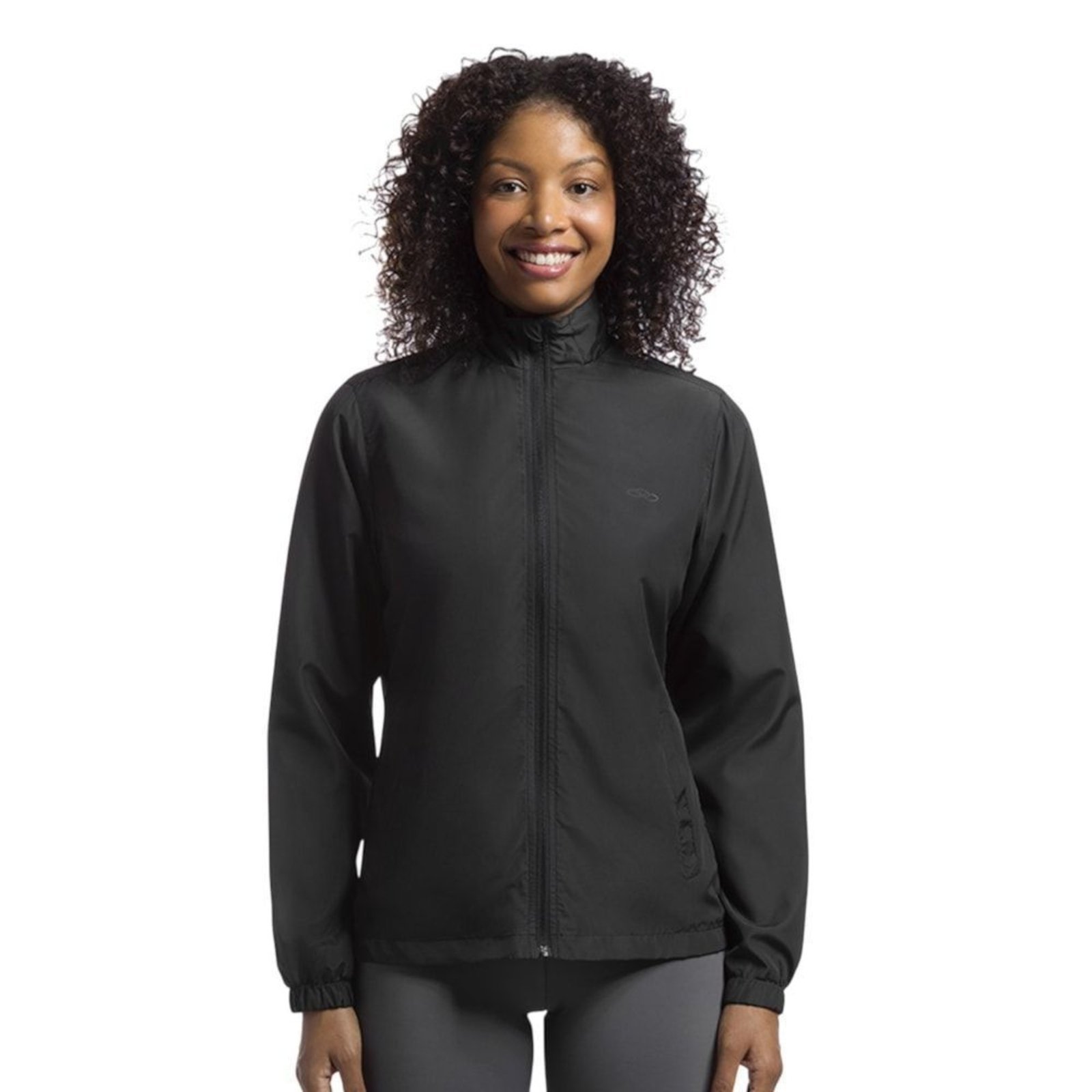 Jaqueta Quebra-Vento Olympikus Essential Feminina - Preto - olympikus