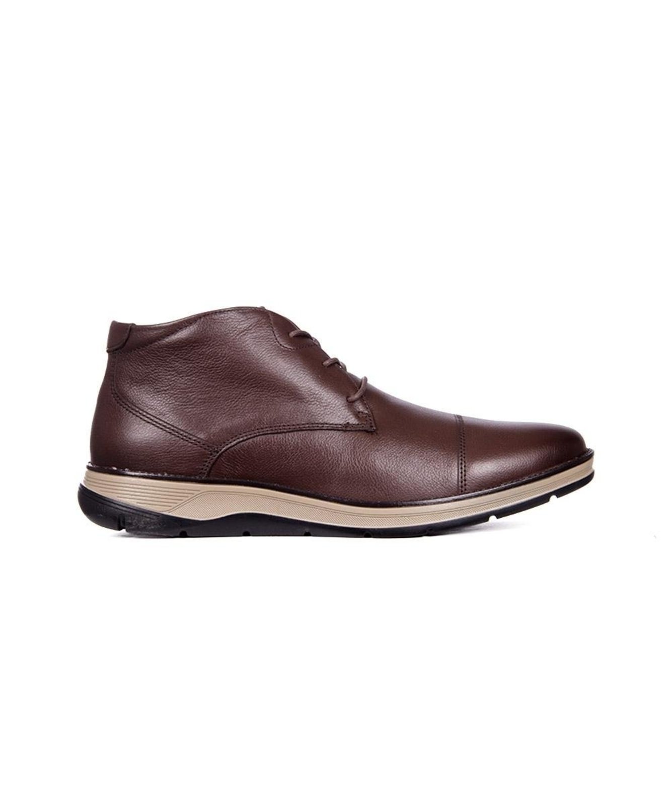 Bota Masculina Ferracini Fluence Couro Marrom Incolor