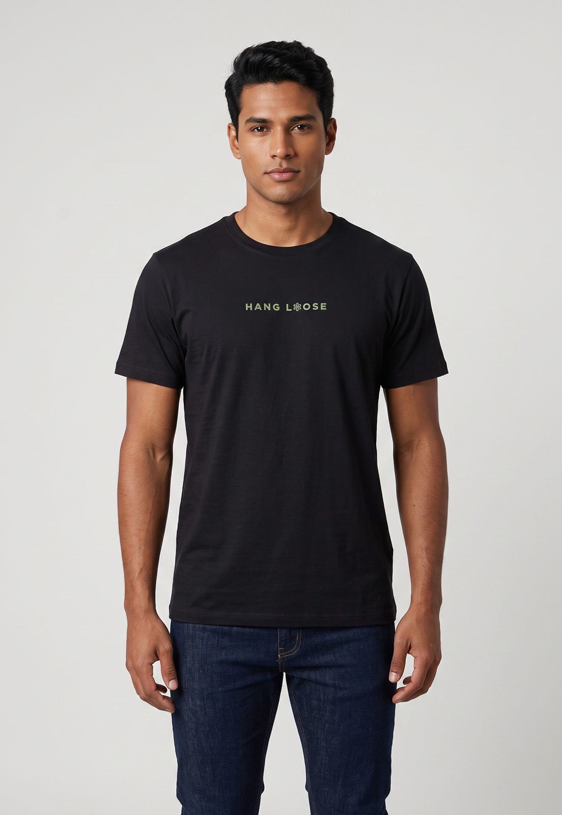 Camiseta Masculina Hang Loose Silk Mc Atom Preta