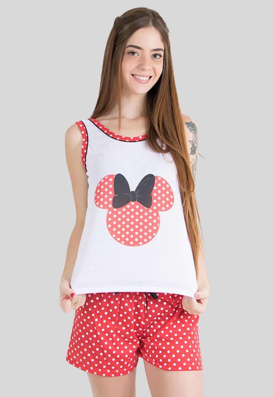 Baby Doll Linha Noite Vermelho