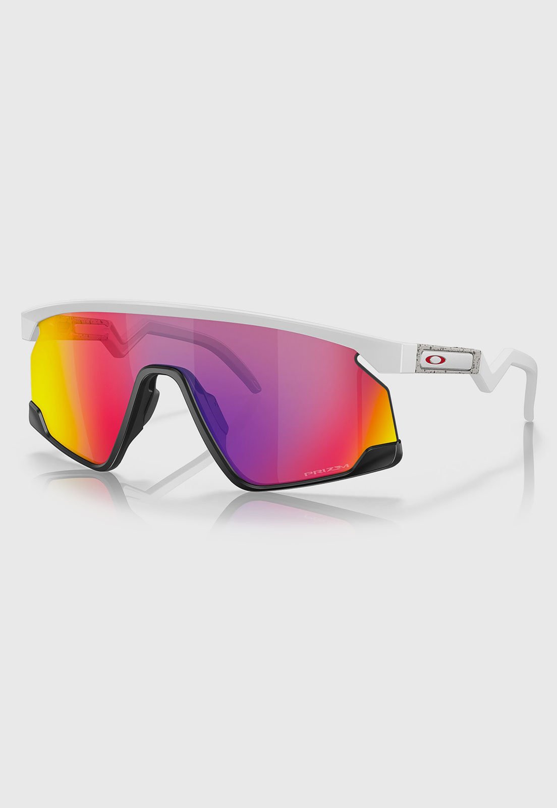 Óculos de Sol Unissex Oakley BXTR Branco Lente Espelhada Roxa