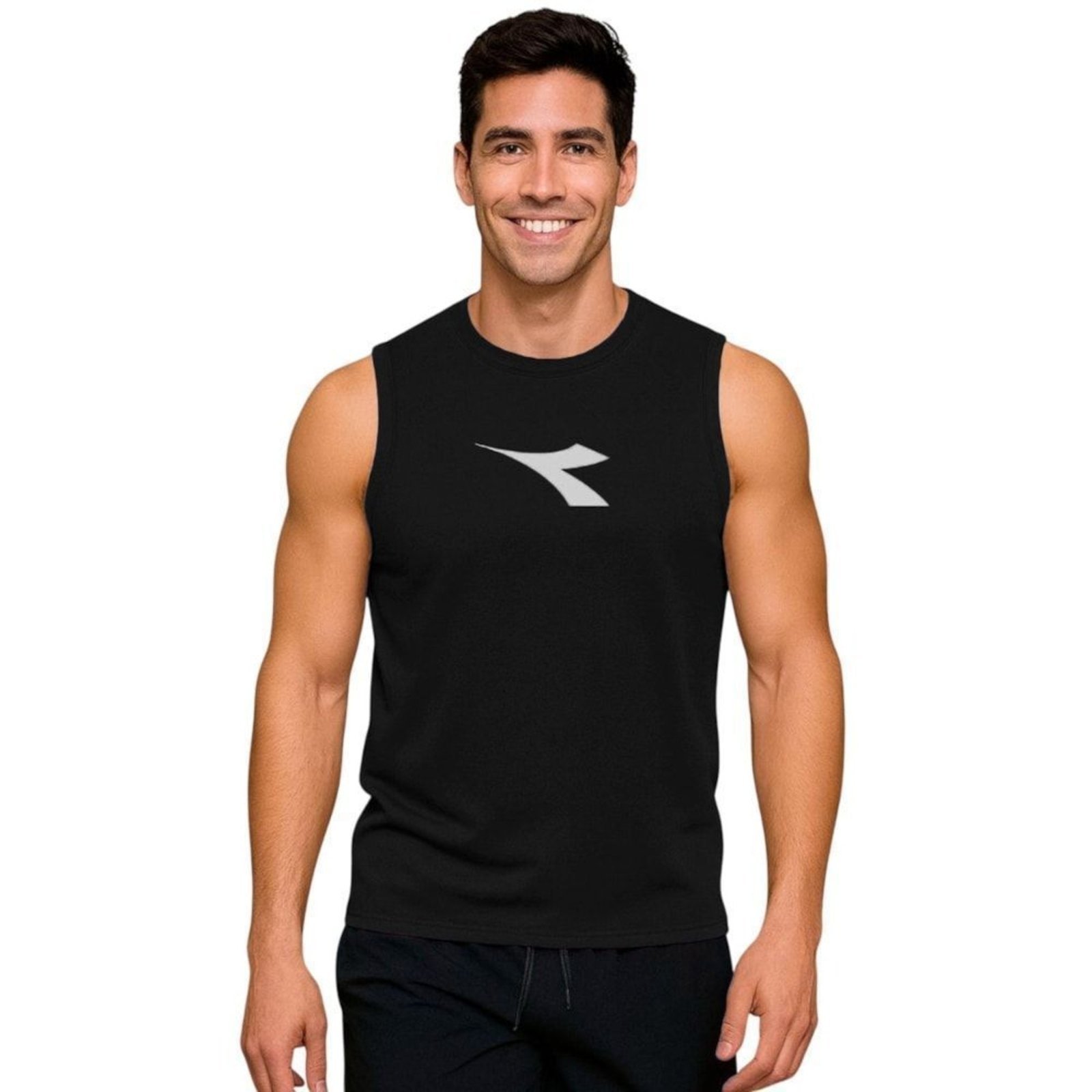 Regata Machão Diadora Big Logo Masculina - Preto - diadora