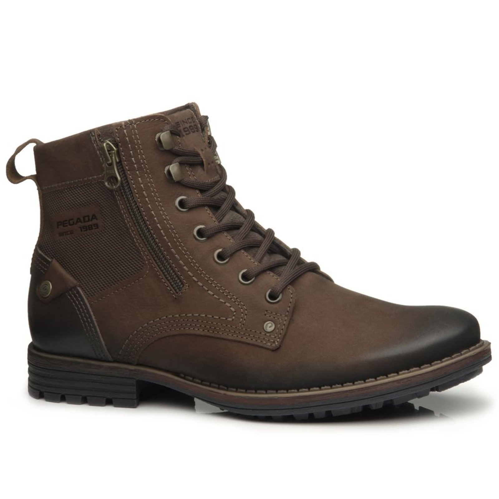 Bota Pegada Masculina em Couro Castanho 180745-03 Bota Pegada Masculina em Couro Castanho 180745-03 42