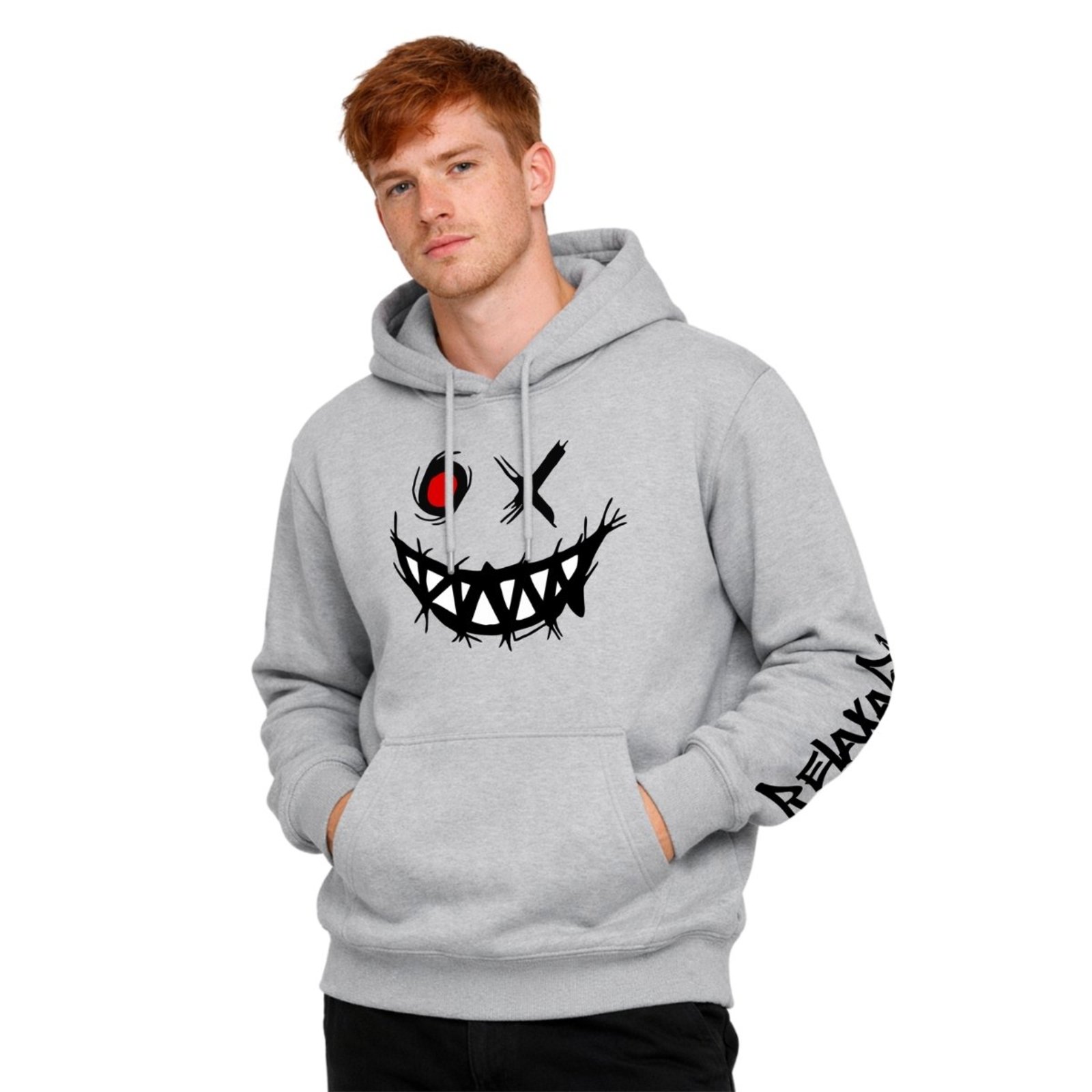 Blusa de Frio Moletom Masculino Casaco com Capuz Estampa do Manga 09