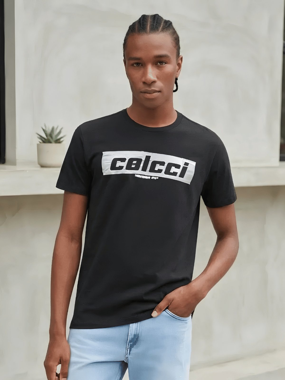 Camiseta Masculina Estampa Logo Colcci
