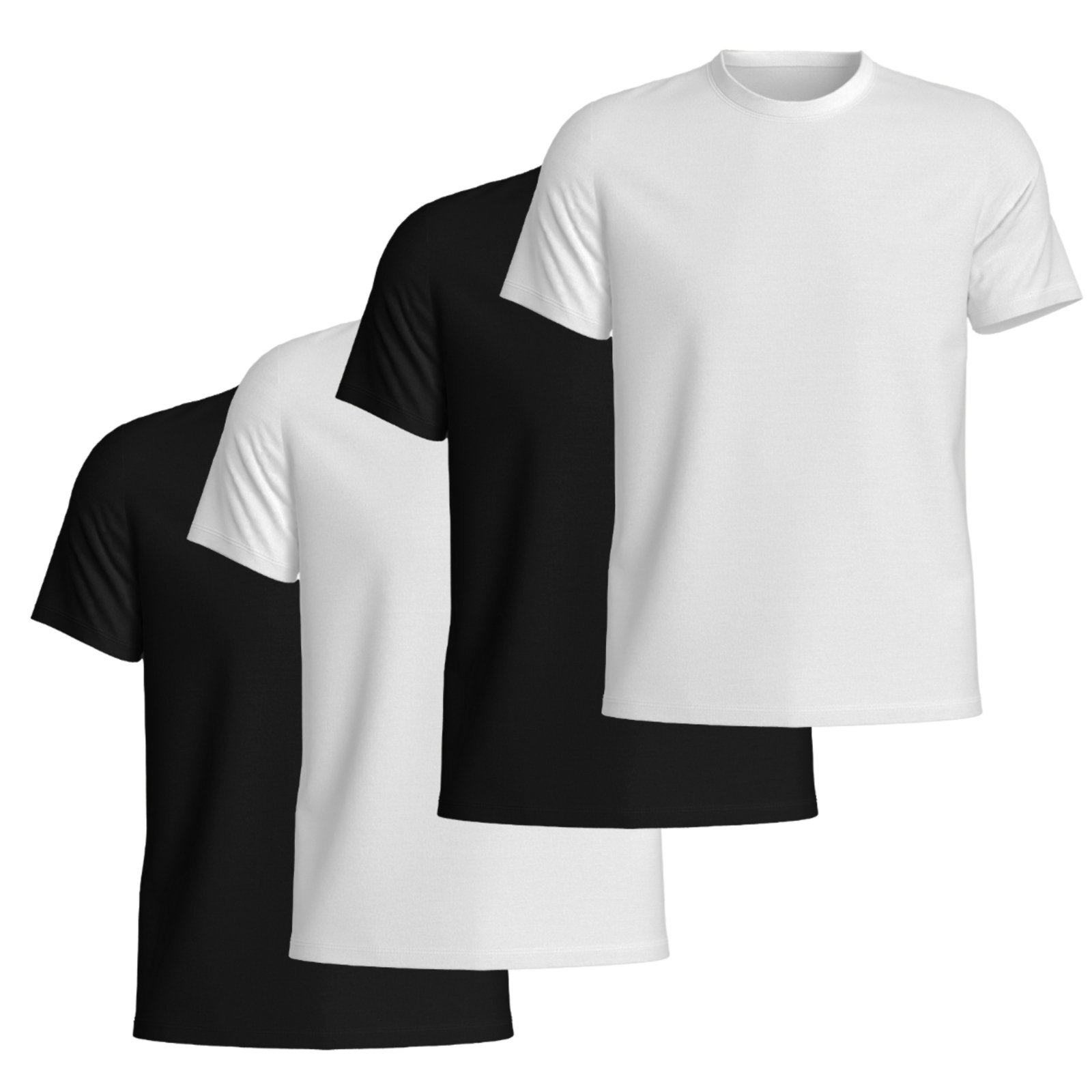 Kit 4 Camisetas Basicas Gola Redonda Lisa Camisa Masculina de Algodão