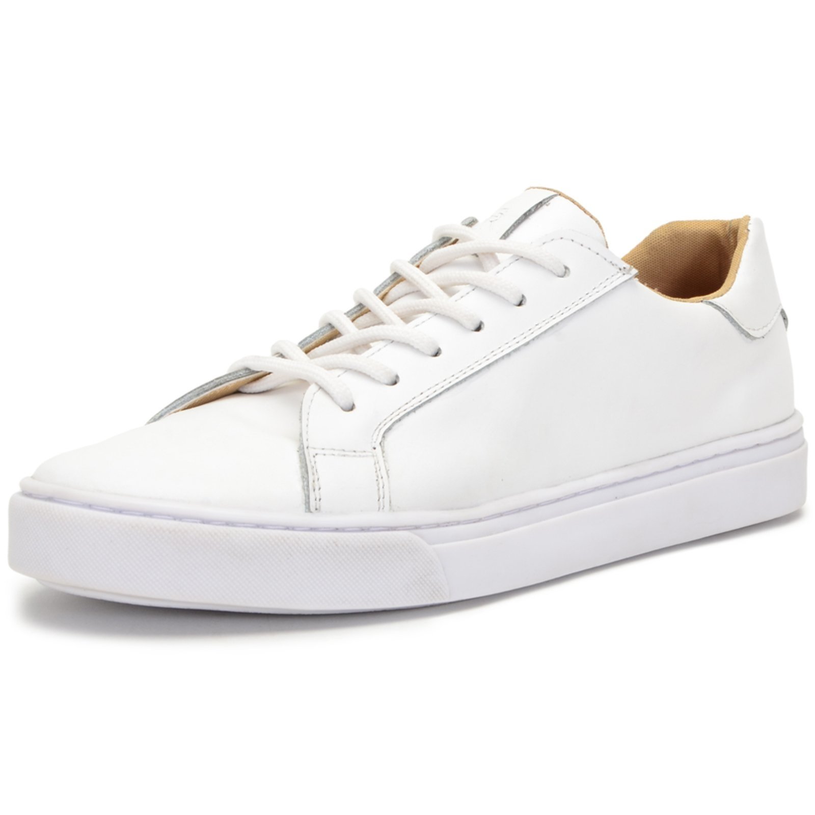 Tênis Feminino Conforto Ferrile Em Couro Branco 150