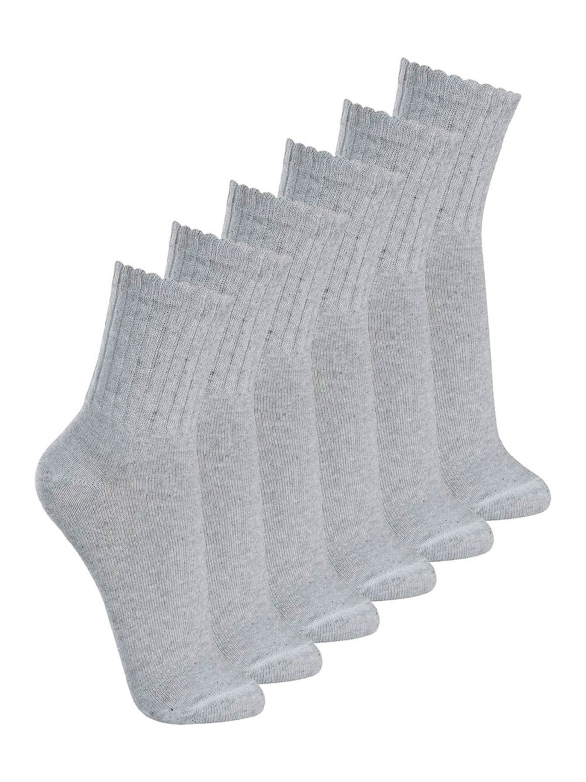 Kit com 6 Pares de Meias Esportiva Cano Médio Lupo 3290-009