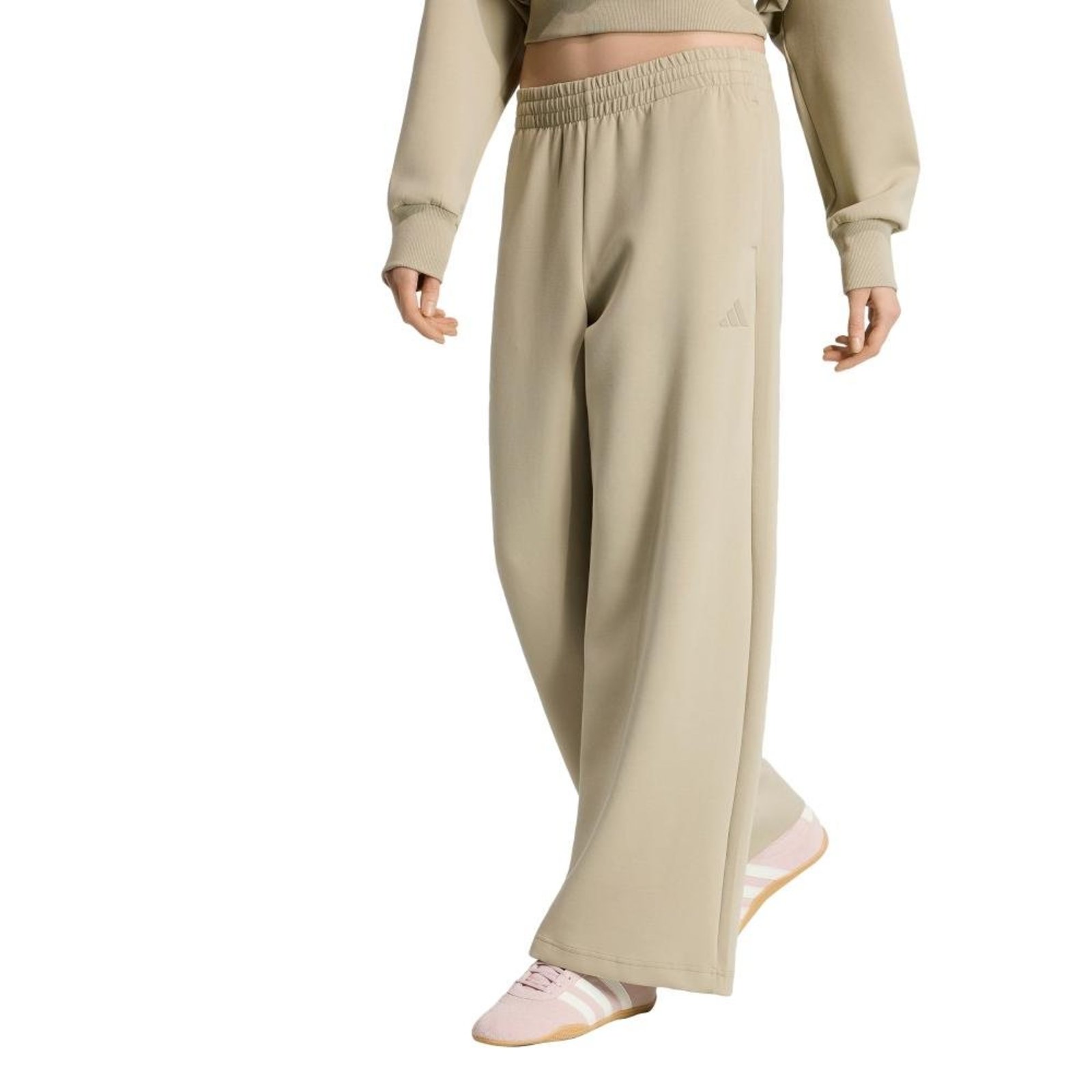 CALÇA DE MODELAGEM RETA SOFT LUX adidas Sportswear Marrom