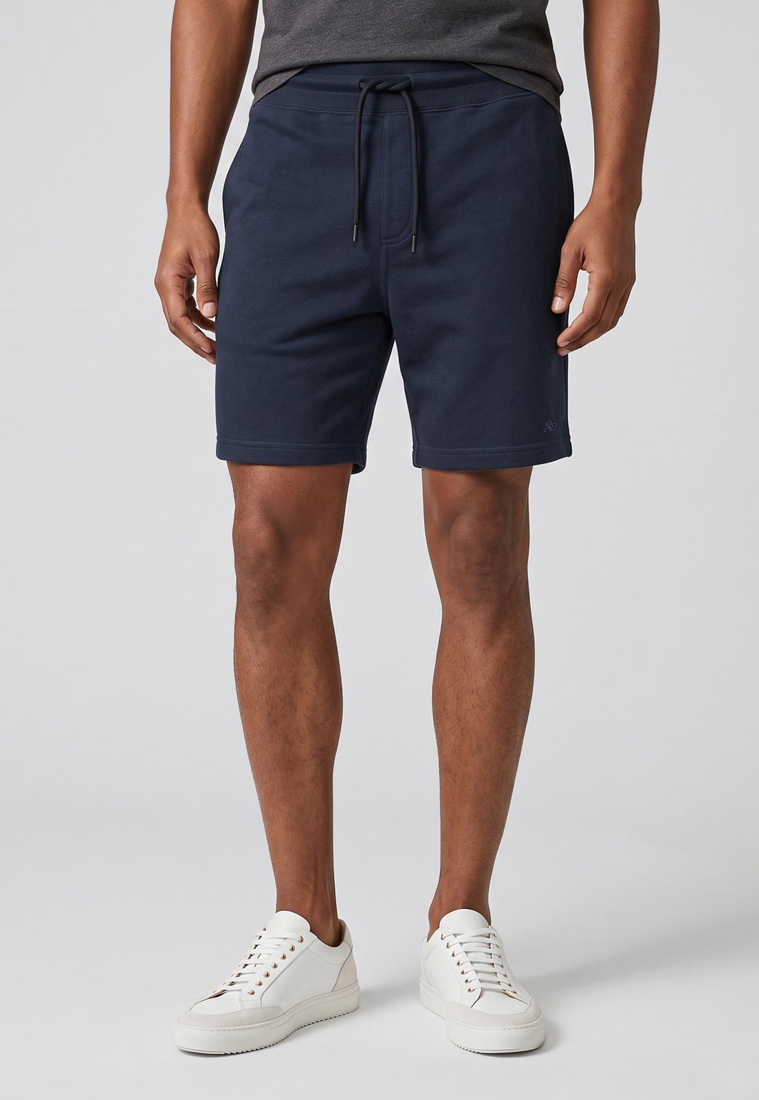 Bermuda Moletom Masculina Aeropostale Cordão Azul Escuro