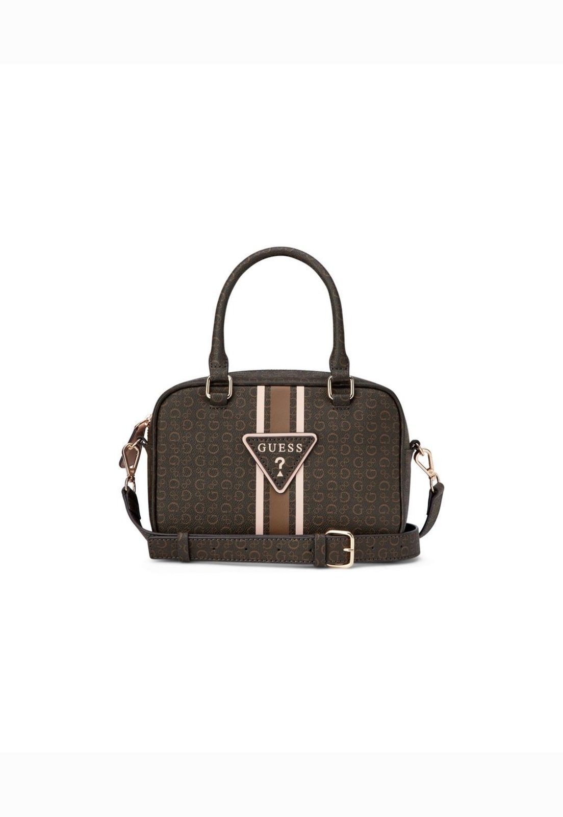 Bolsa Guess Tabitha Box Satchel Bege
