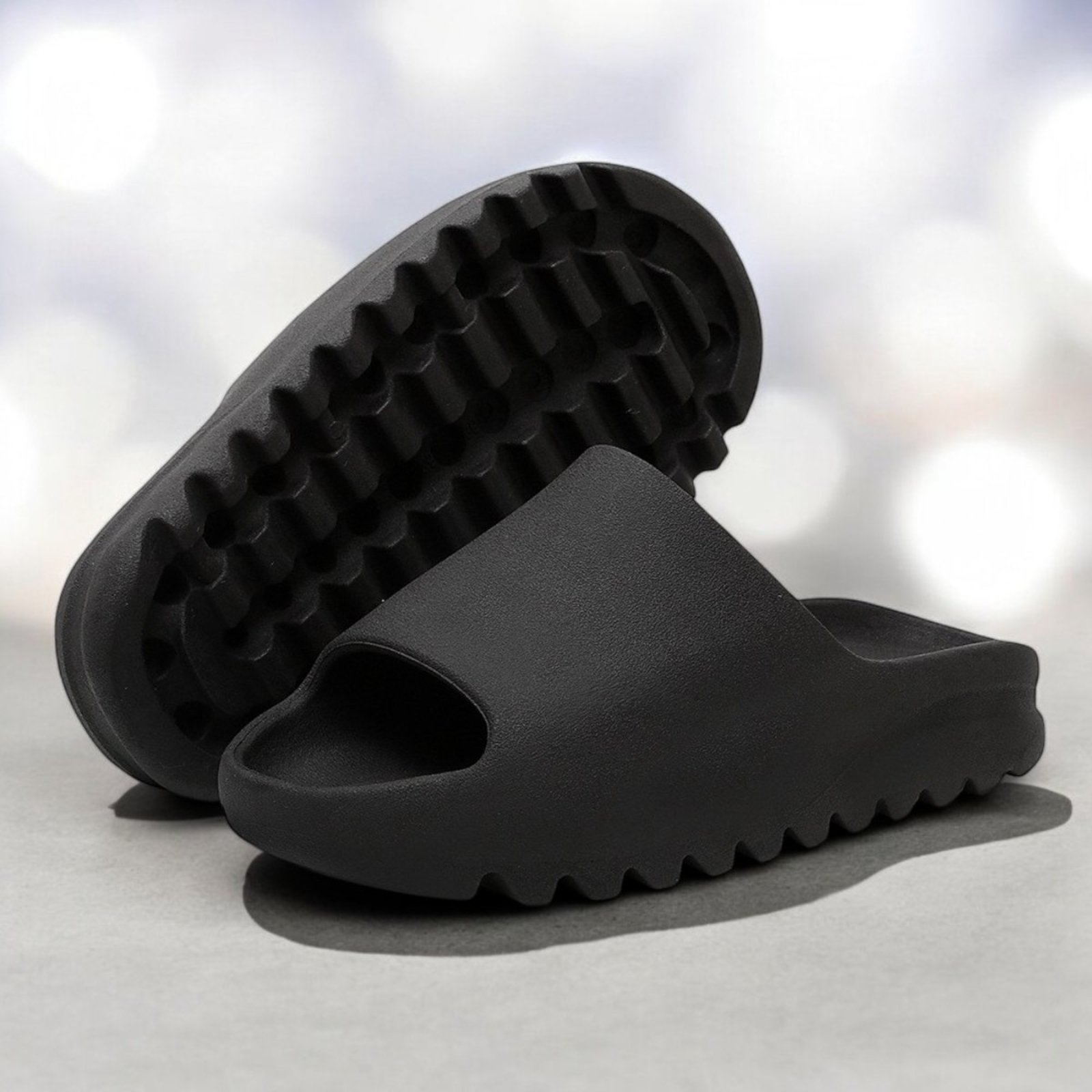 Chinelo Casual Confort Nuvem Slide Macio Leve Confortável Mr Light Preto