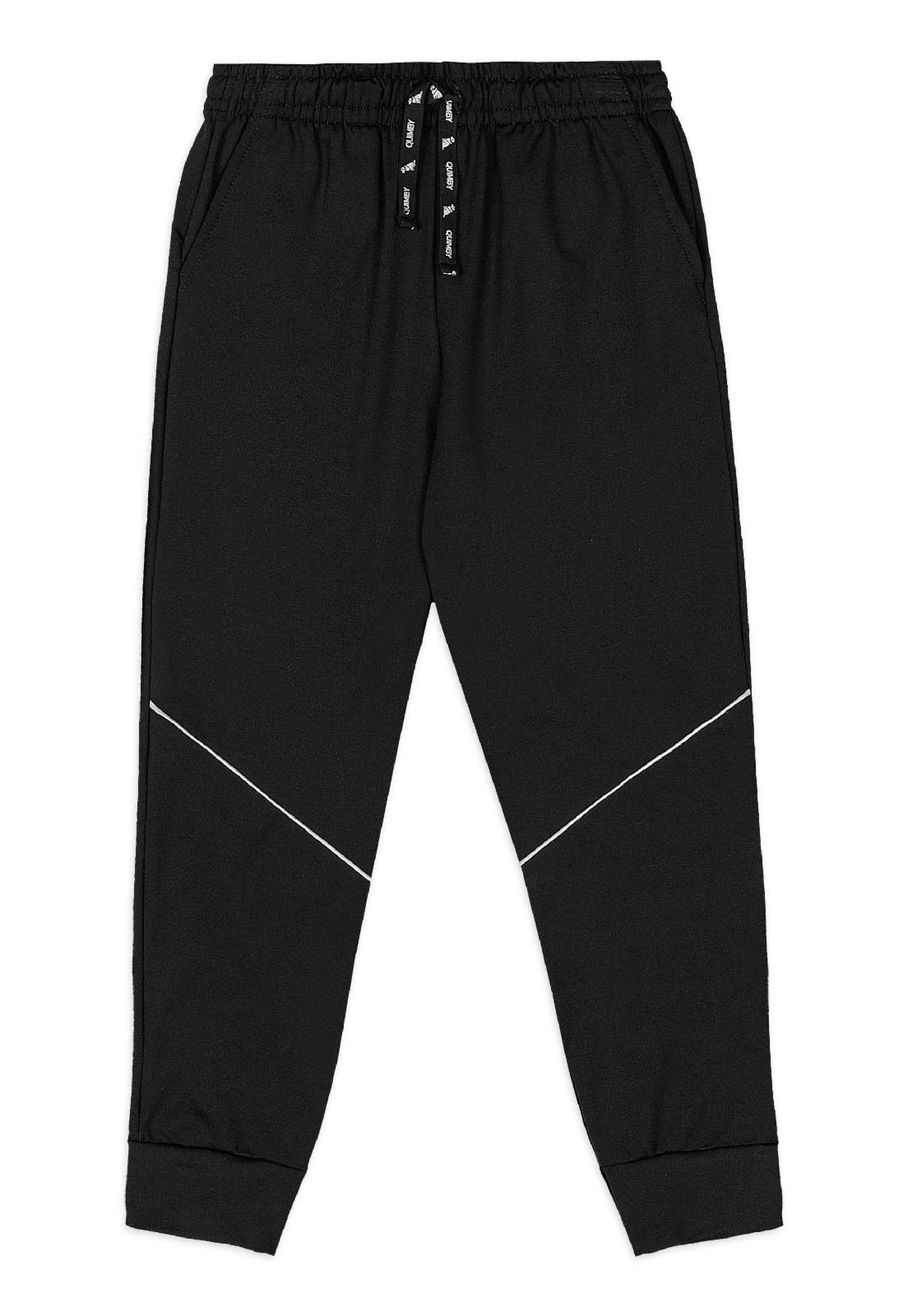 Infantil - Calça Esportiva Malha Térmica Quimby Preto