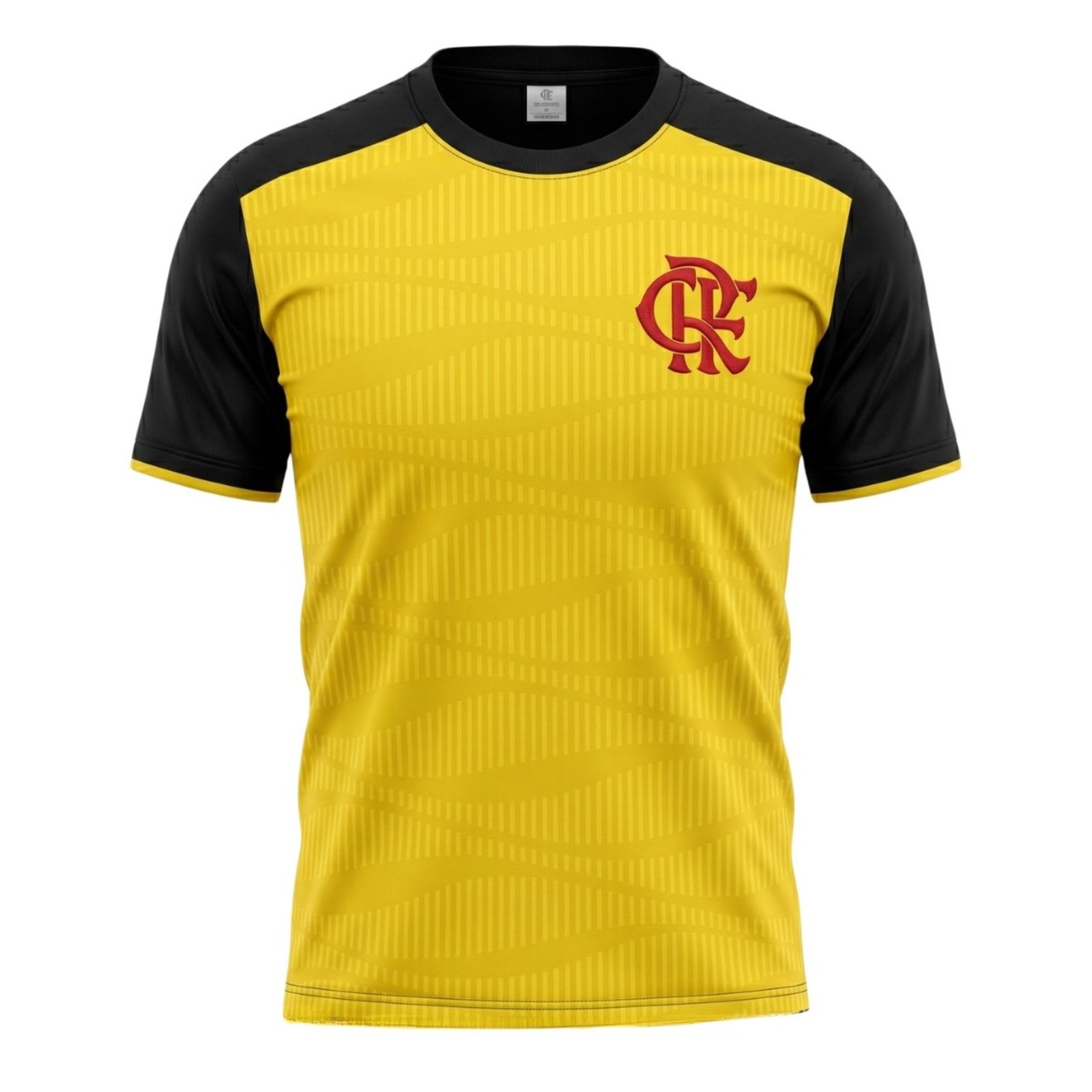 CAMISA FLAMENGO PREMATCH MASCULINO ADULTO AMARELO/PRETO