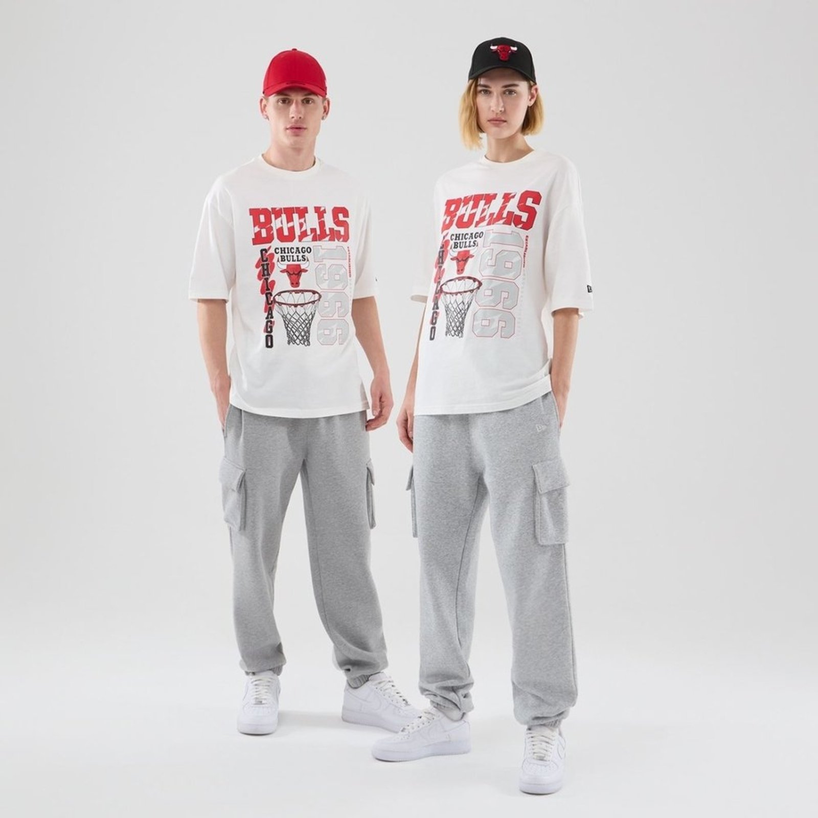 Camiseta New Era Regular Chicago Bulls NBA Branca