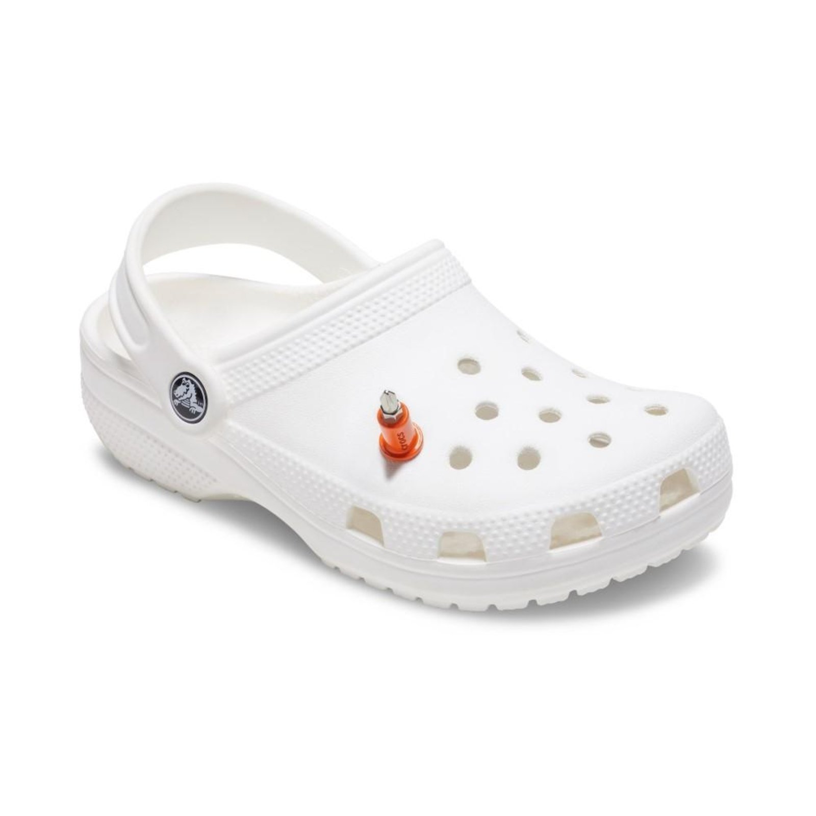 Vista 3 Infantil - Jibbitz™ Chave de Fenda Laranja Crocs branco