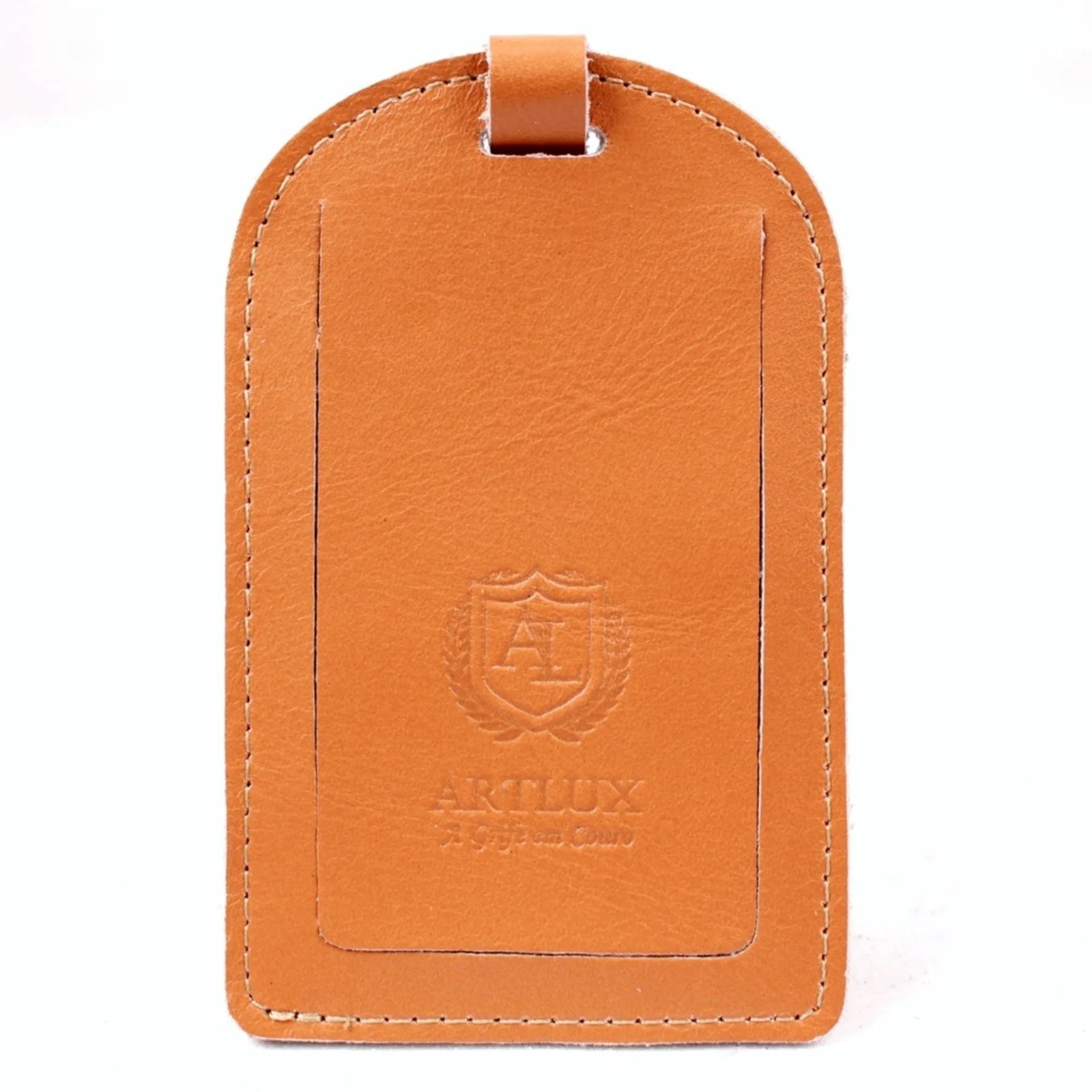 Tag Identificação em Couro Artlux