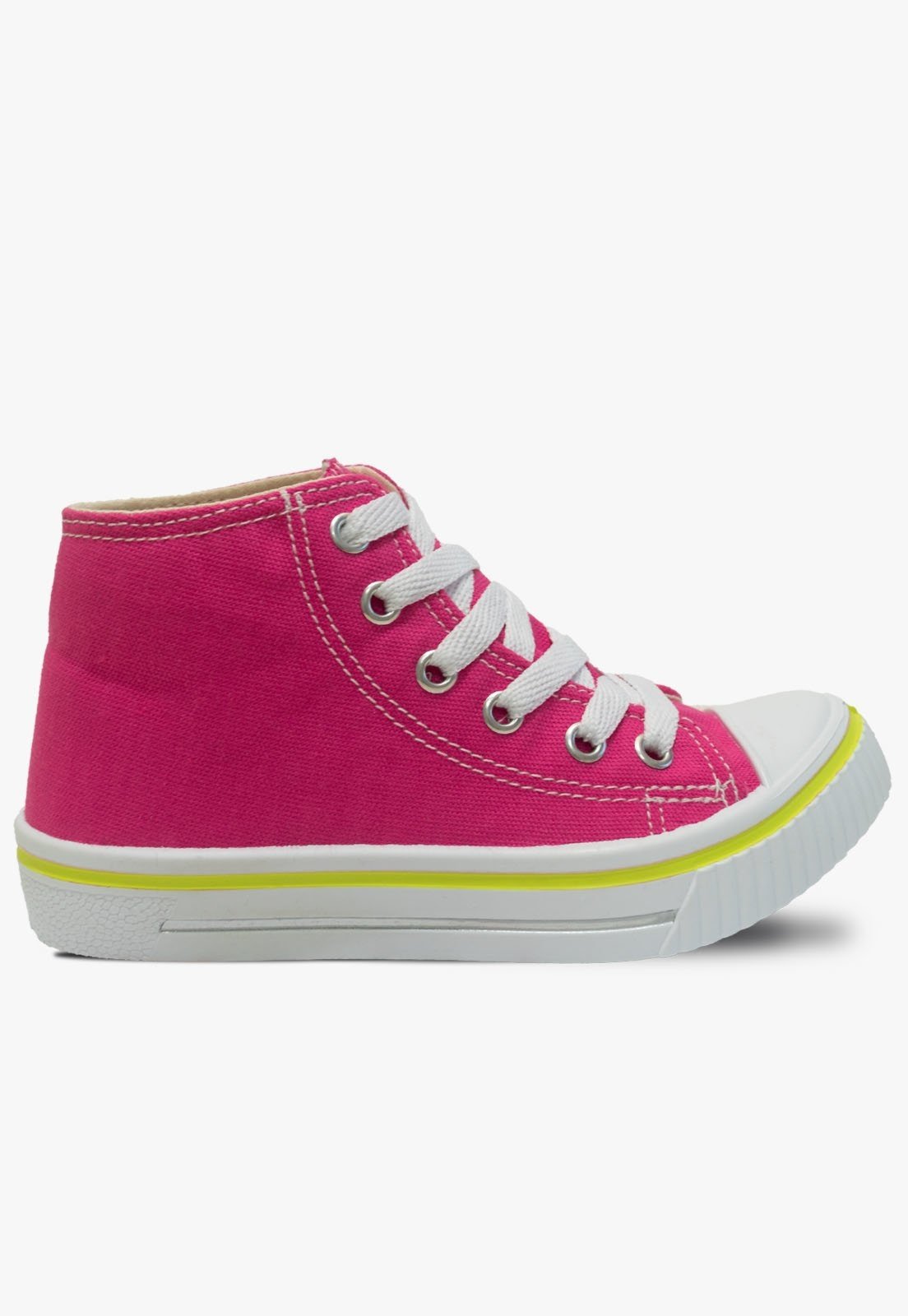 Vista 3 Infantil - Tenis Cano Alto Feminino Pópidi Botinha Pop Star rosa Pópidí rosa