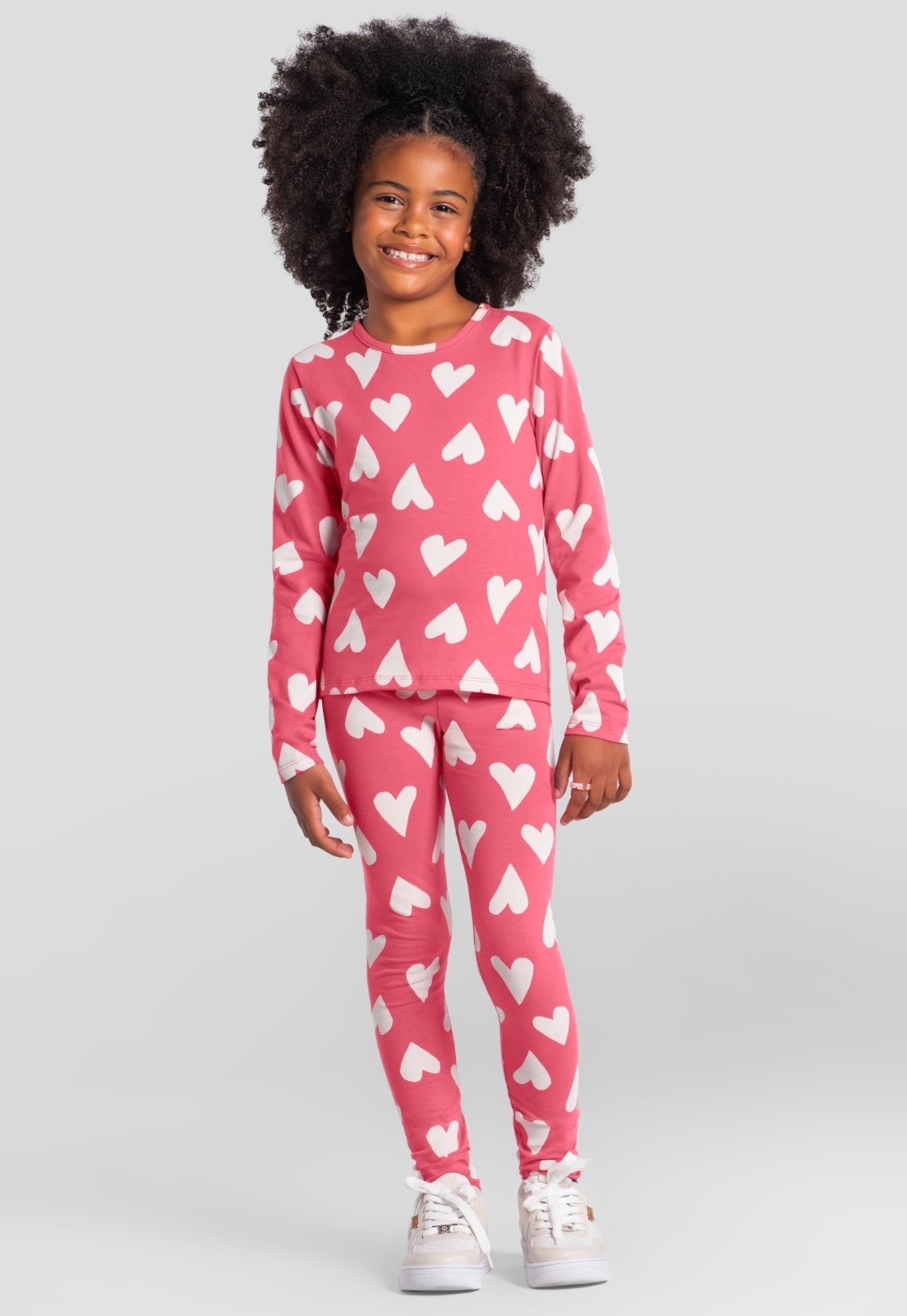 Infantil - Calça legging menina em cotton Brandili