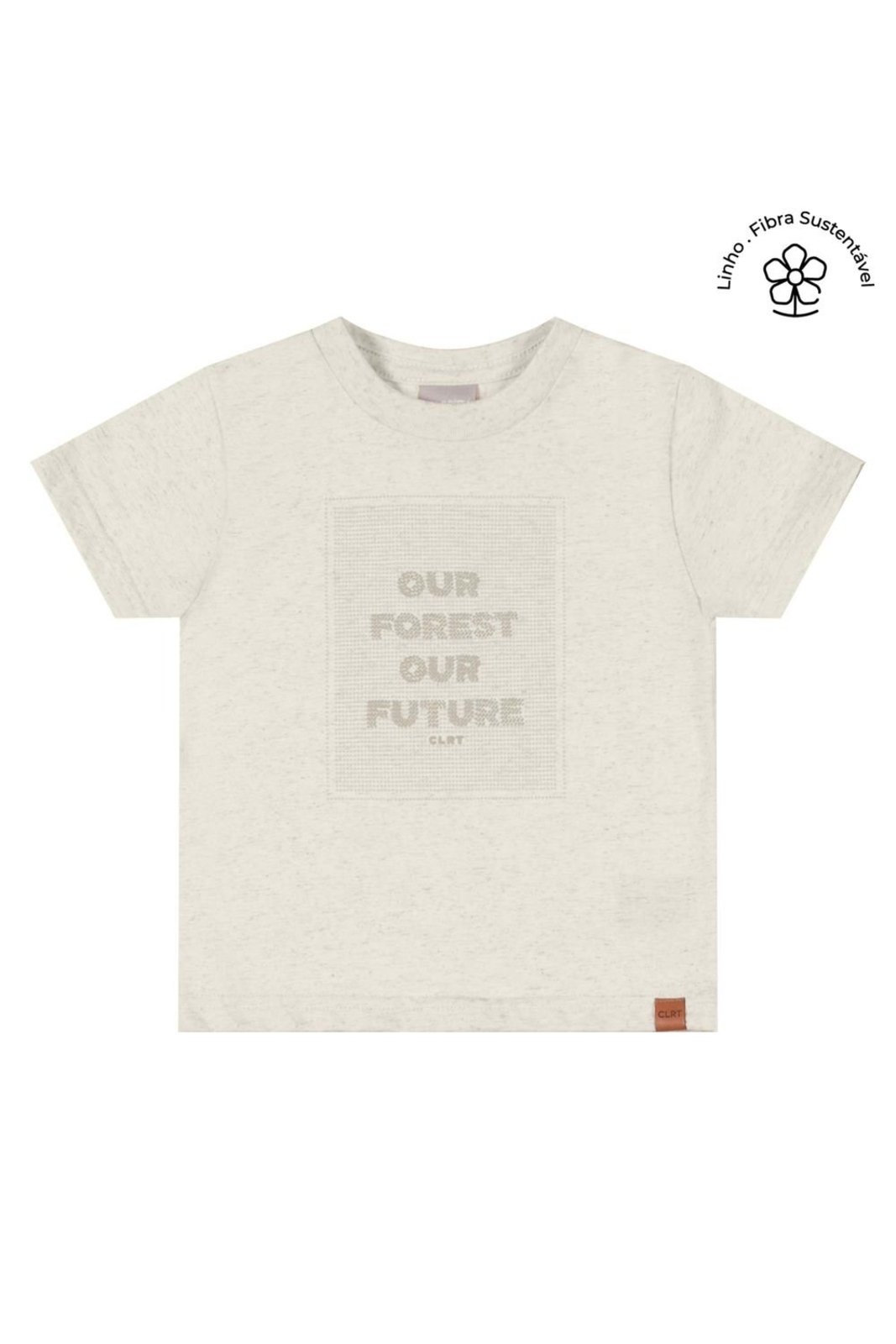 Infantil - Camiseta Menino Malha Linho Colorittá Bege