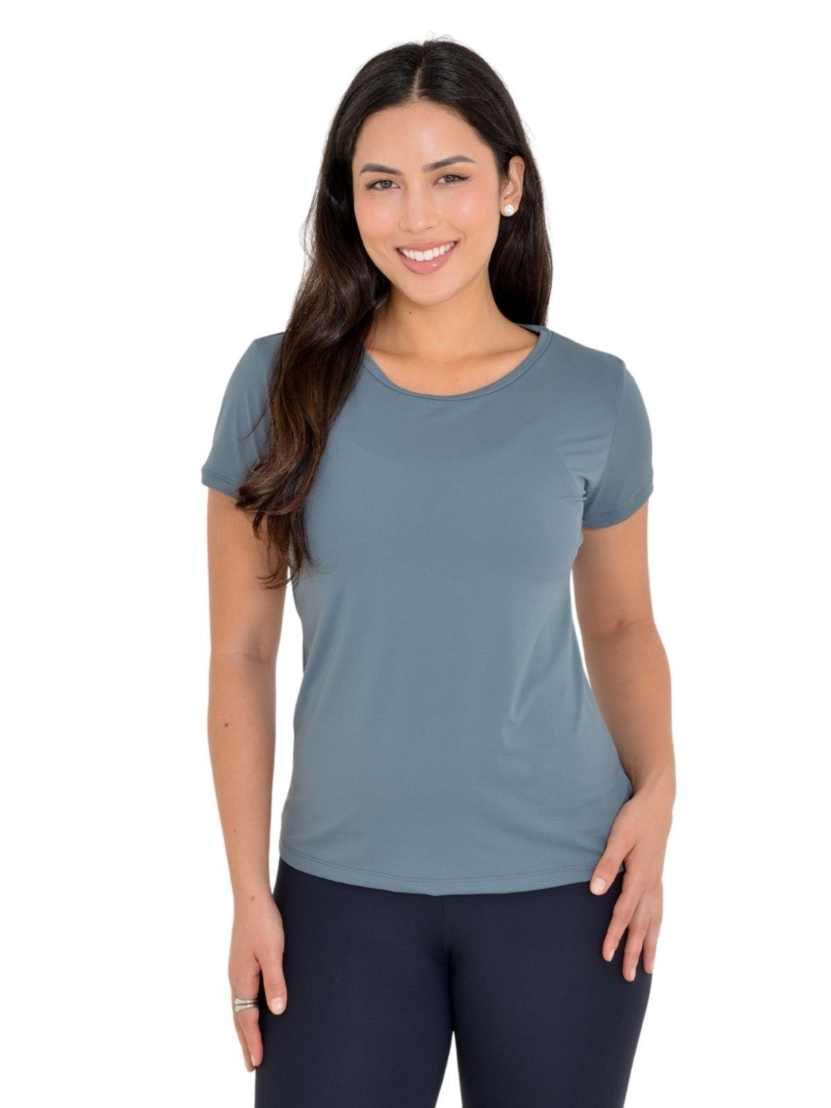 Camiseta Feminina Lublanc Fitness Cinza