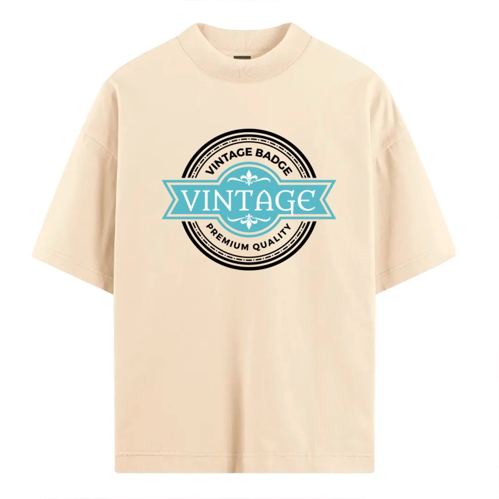 Vista 2 Camiseta Ousy Oversized Vintage Badge Clothing Moda Streetwear Unissex Off White off-white white ousy off-white white