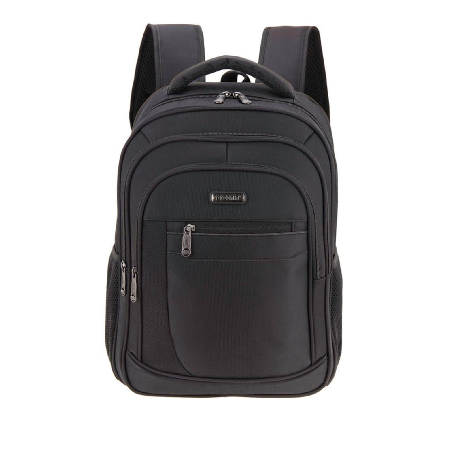 Mochila Unissex Tonin 2104 Compartimentos Frontais Preto