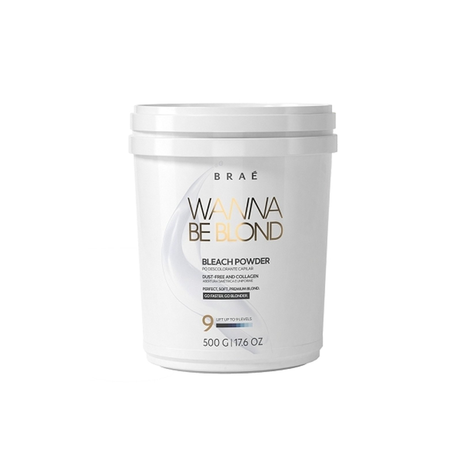 Vista 3 BRAÉ Wanna Be Blond 3% Água Oxigenada 10 Volumes 900ml Pó Descolorante 500g e Plex Efect Passo 3 100ml multicolorido BRAÉ multicolorido