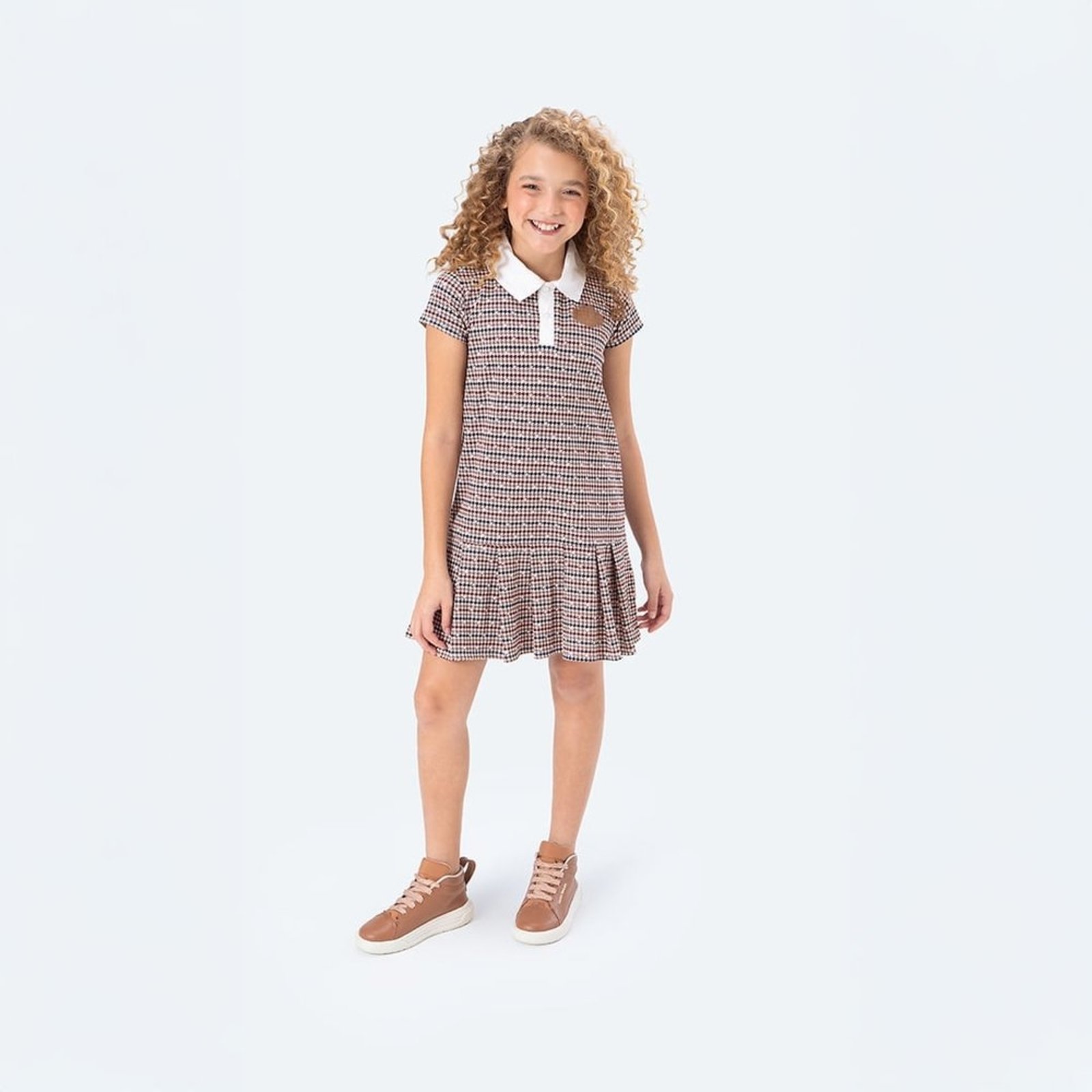 Infantil - Vestido Comfort Xadrez Menina Lilica Ripilica