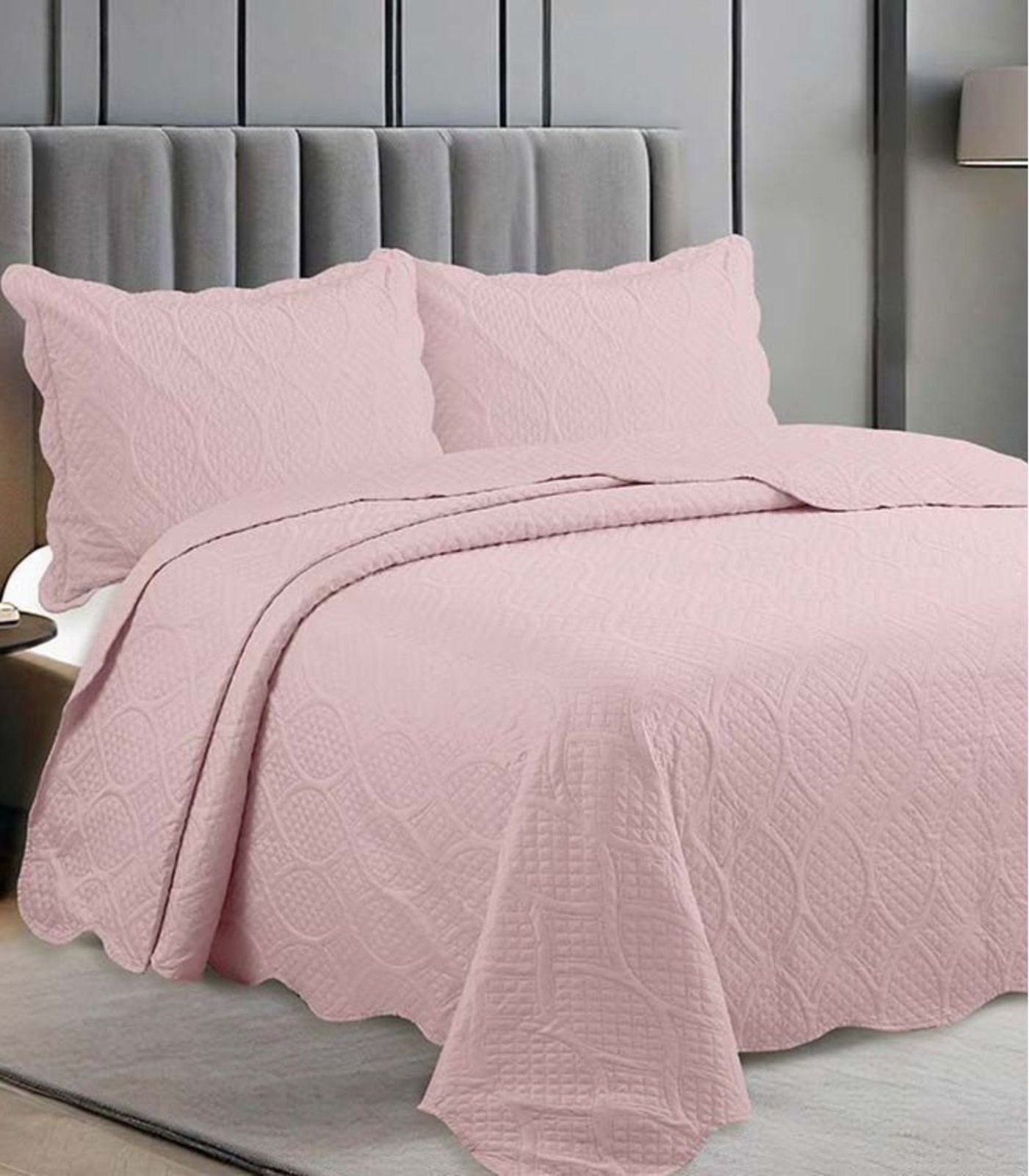 Colcha Flow Solteiro Camesa Rosa