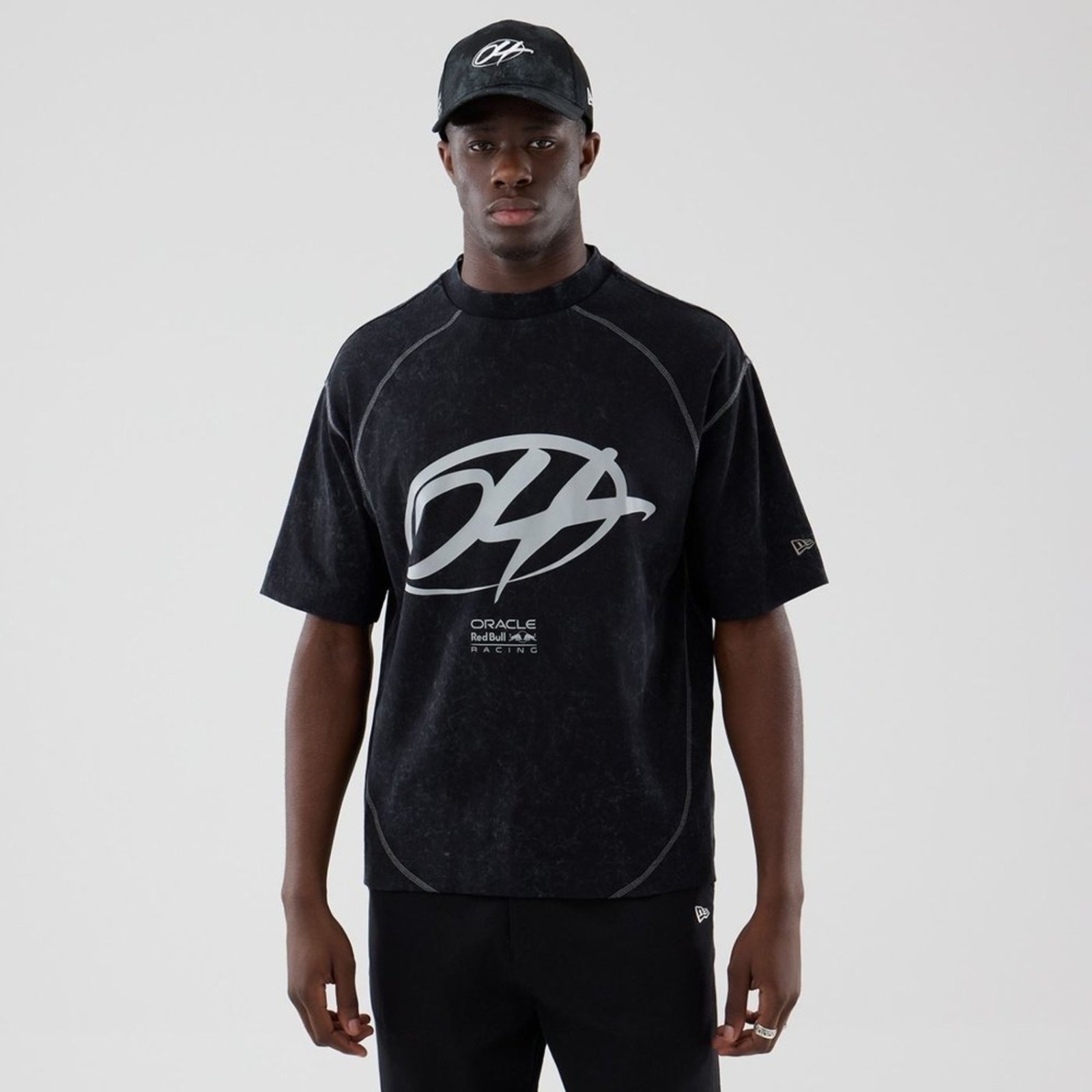 Camiseta New Era Regular Red Bull Racing Preta