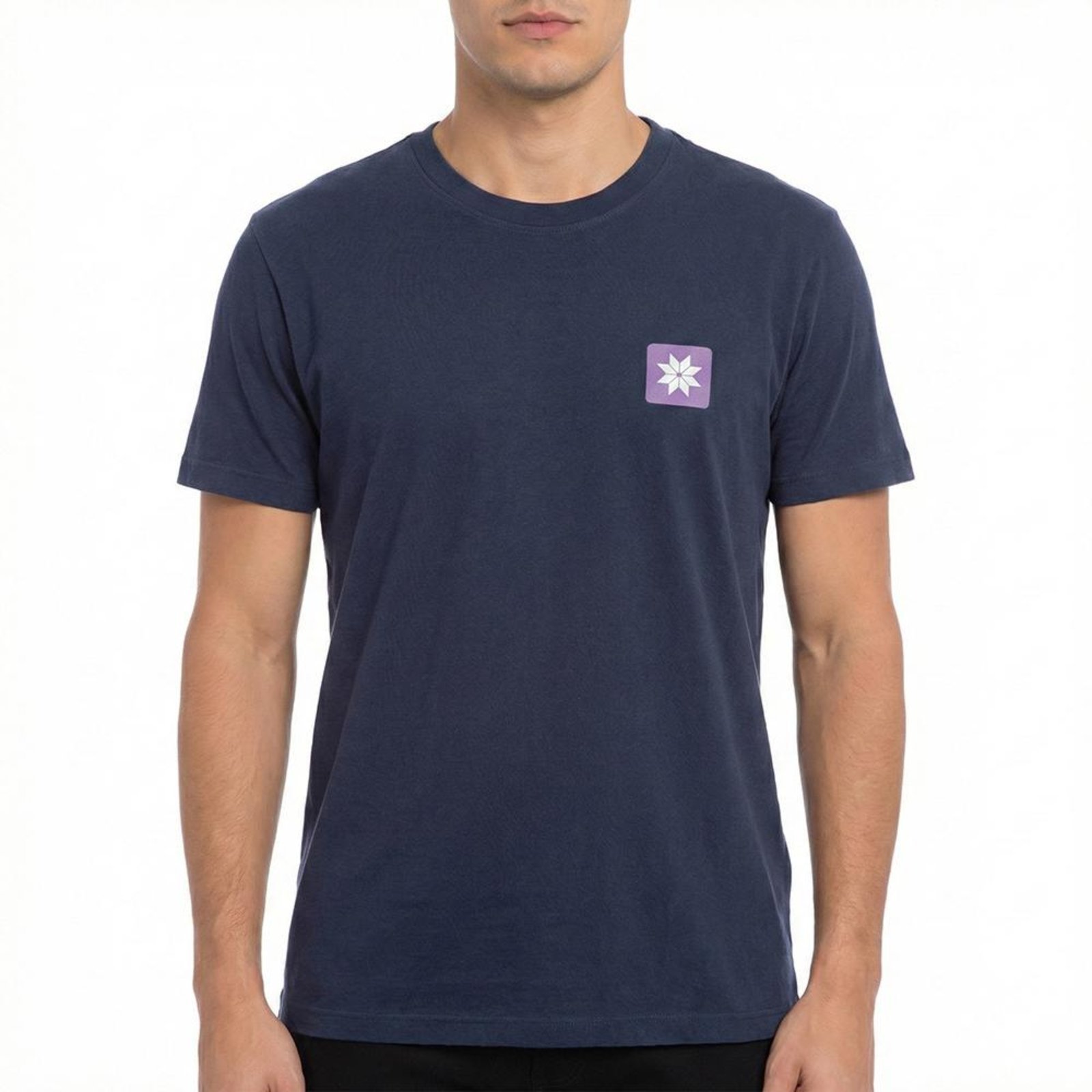 Camiseta Osklen Vintage Snow Icon Masculina Marinho