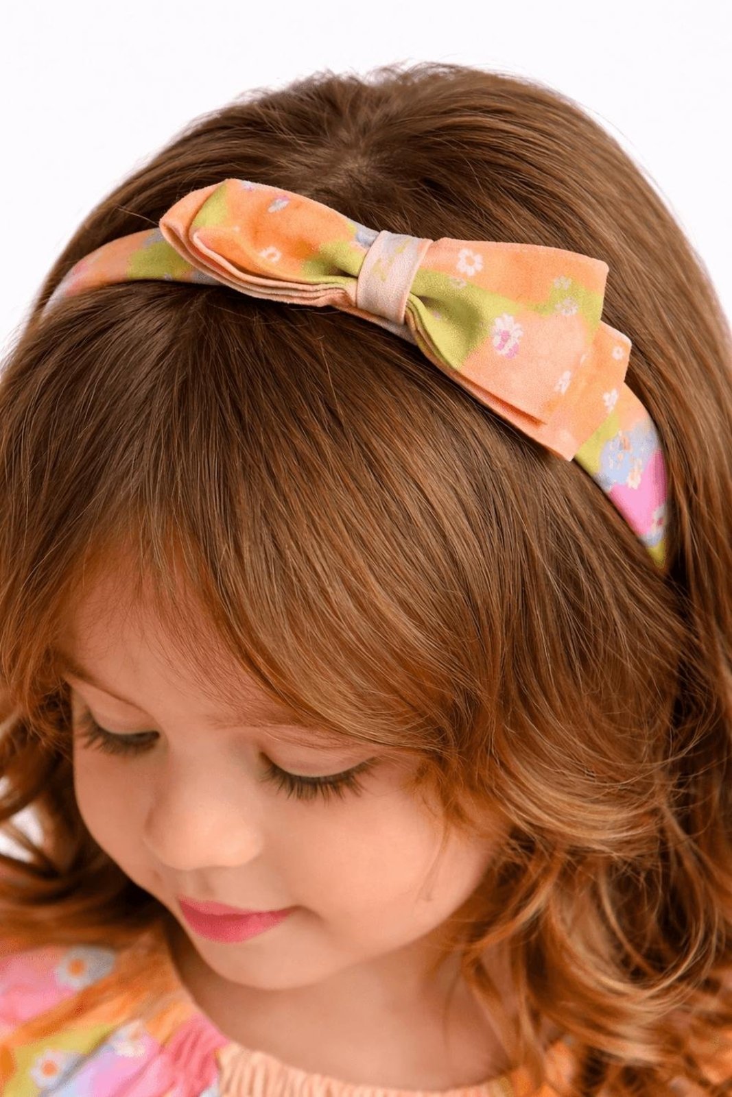 Infantil - Arco Menina Campo de Flores Alphabeto Multicolorido