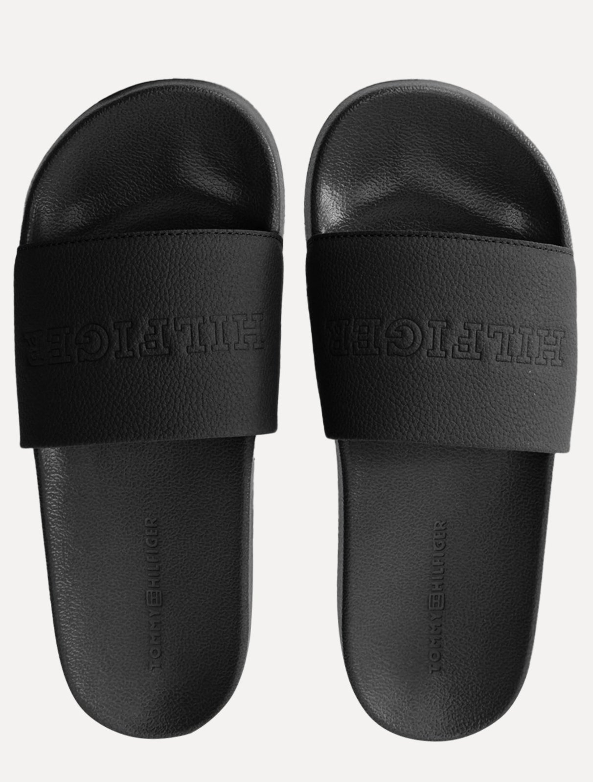 Chinelo Tommy Hilfiger Tumble Pool Slide Preto