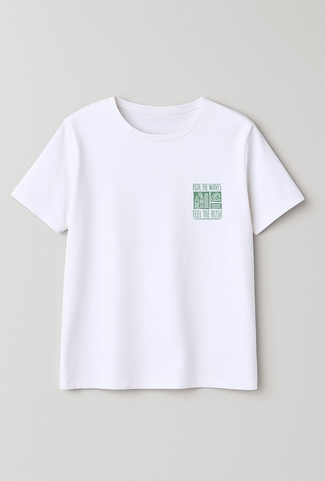 Infantil – Camiseta T-shirt Algodão Estampada Ride the Waves Branco – 3 ao 14 – Look