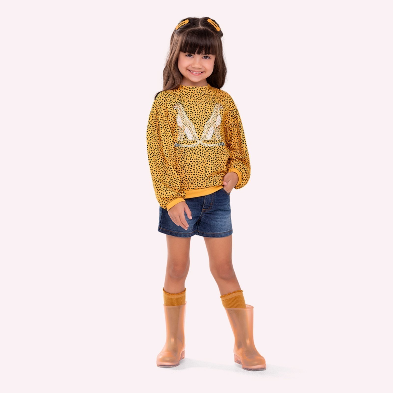 Infantil - Blusa Menina com Lantejoula Nanai