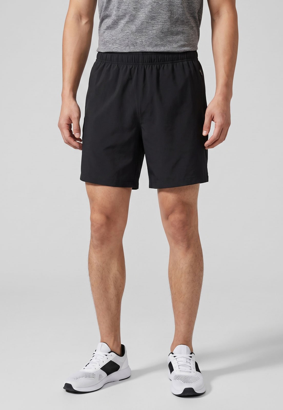 Bermuda Masculina Aleatory Reta Preta