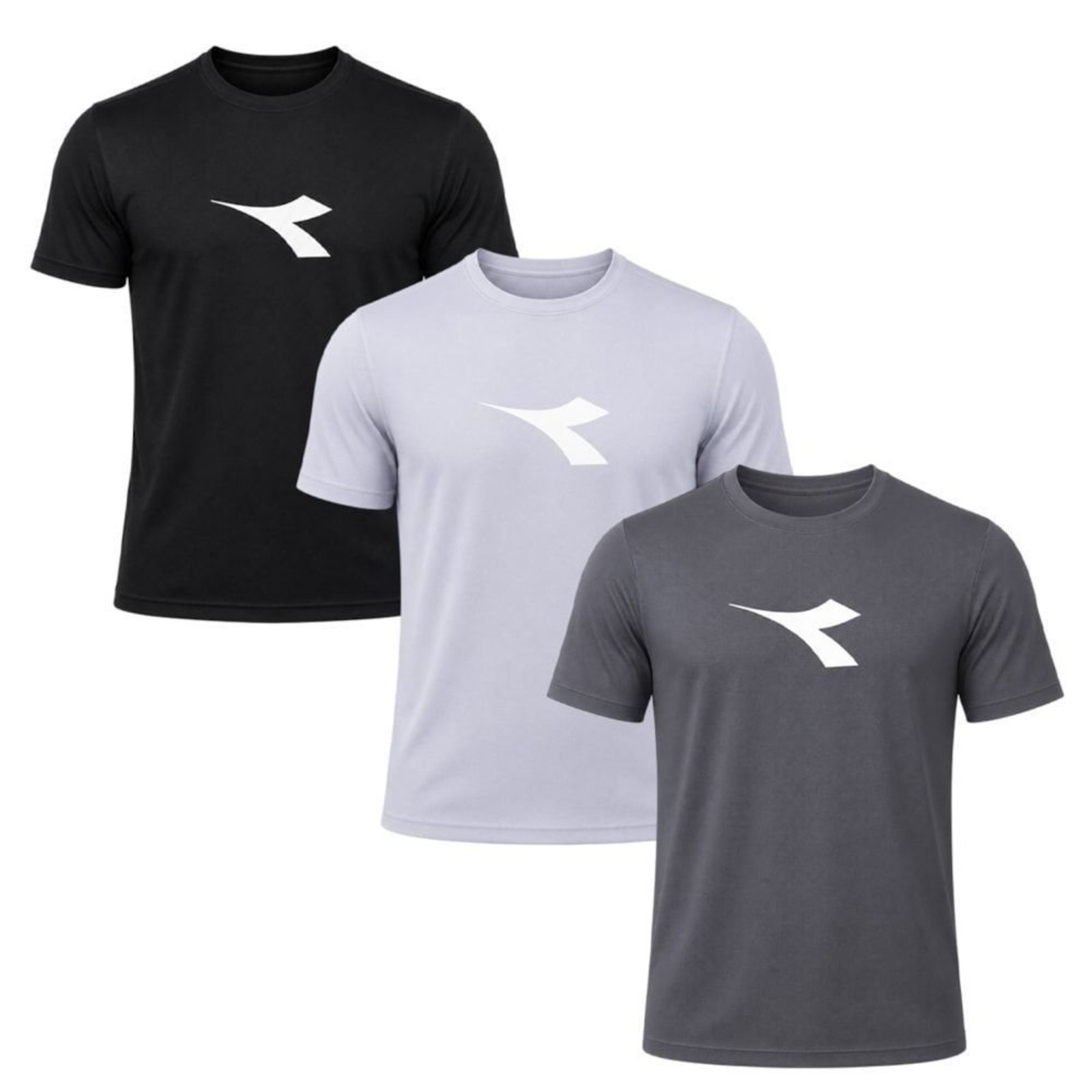 Kit 3 Camisetas Diadora Big Logo Masculino - Preto - Diadora